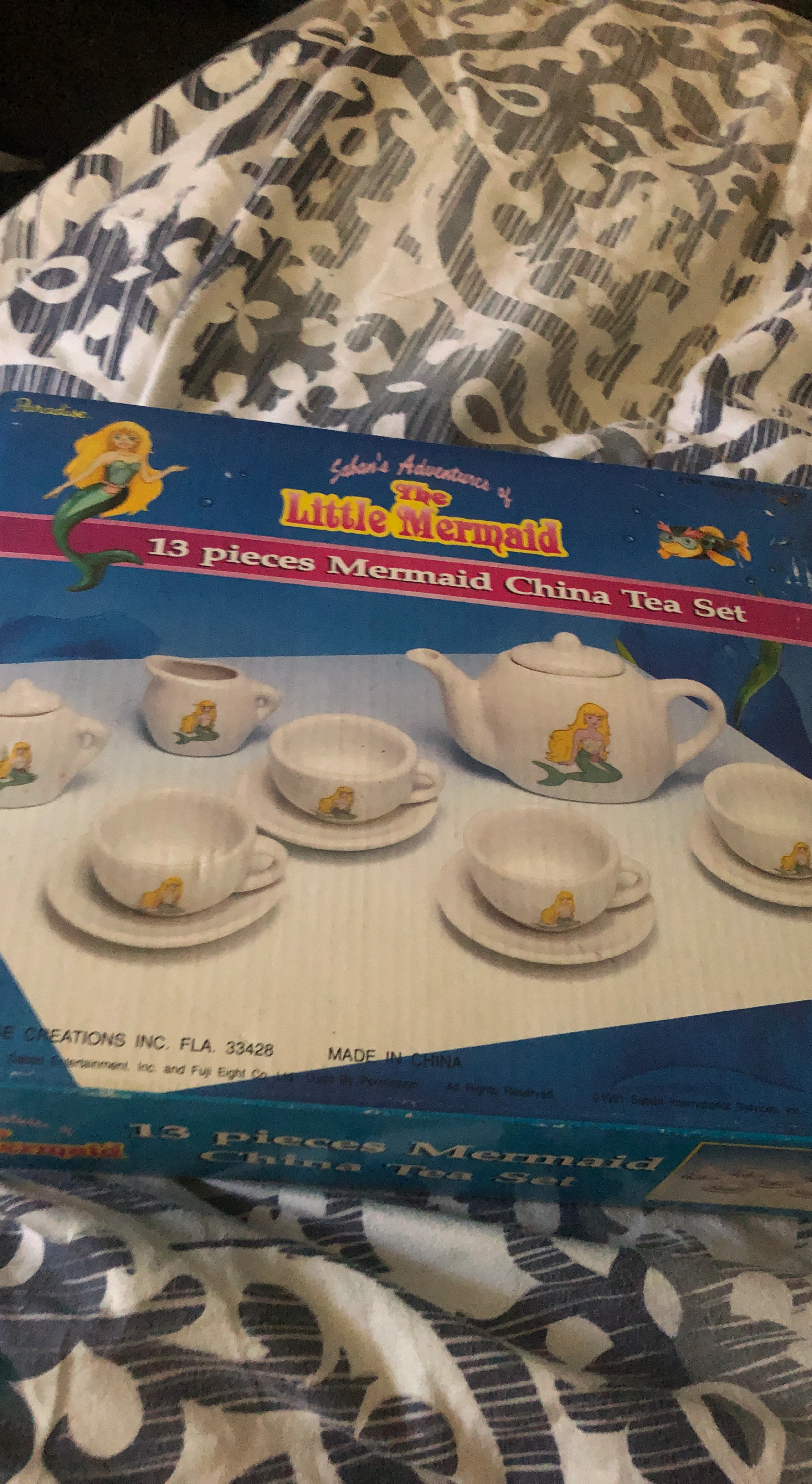 The Little Mermaid 13-Piece China Tea Set