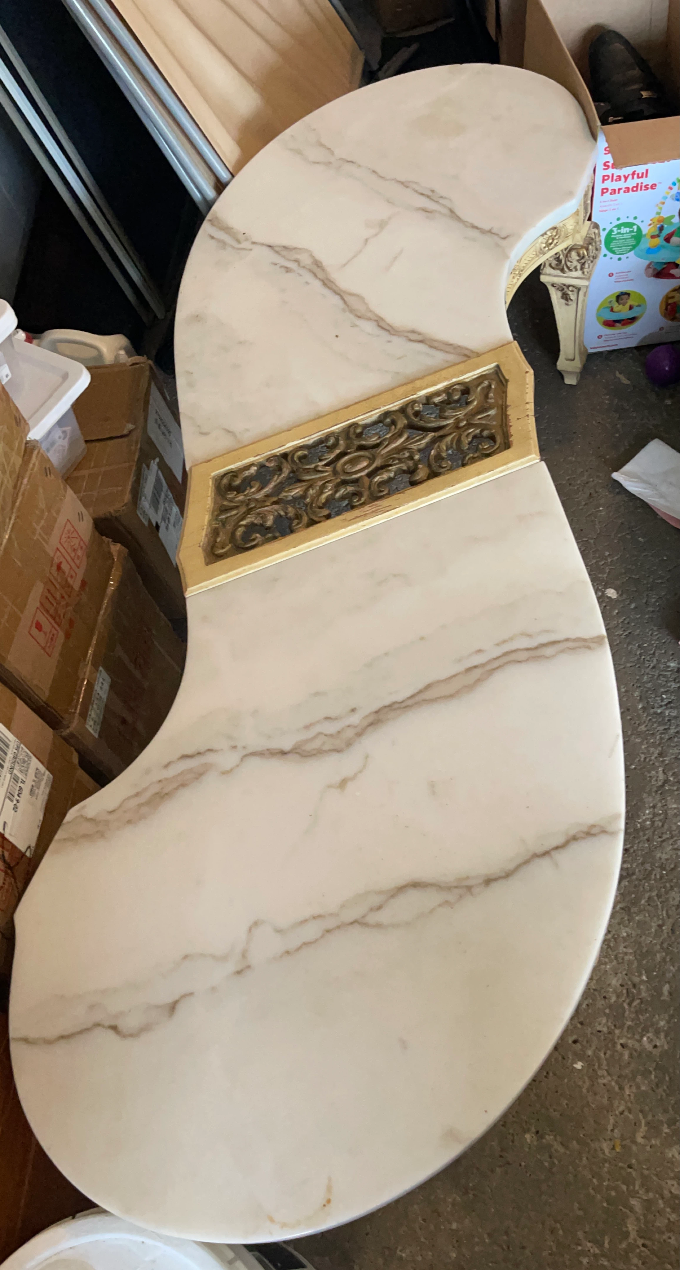 Marble Top Accent Table