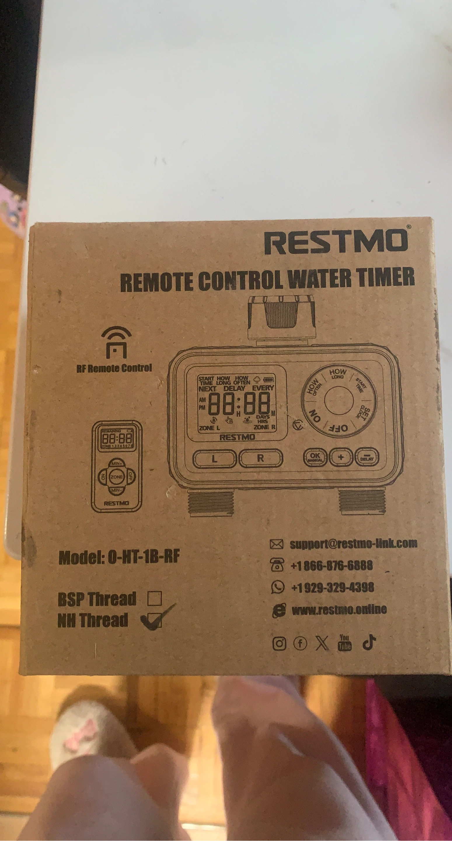 Restmo O-HT-1B-RF Remote Control Water Timer