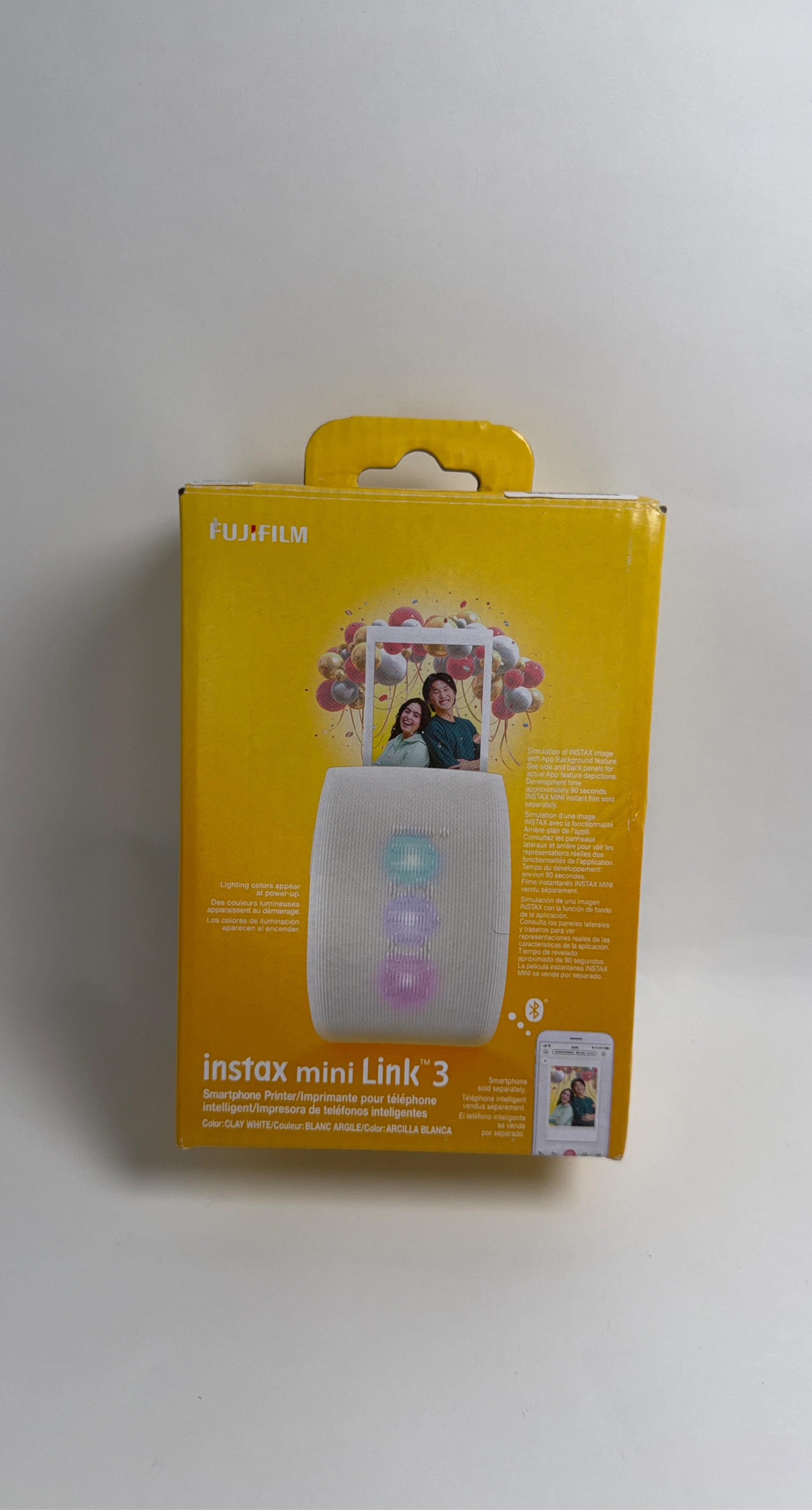 Fujifilm Instax Mini Link 3 Smartphone Printer - Clay White