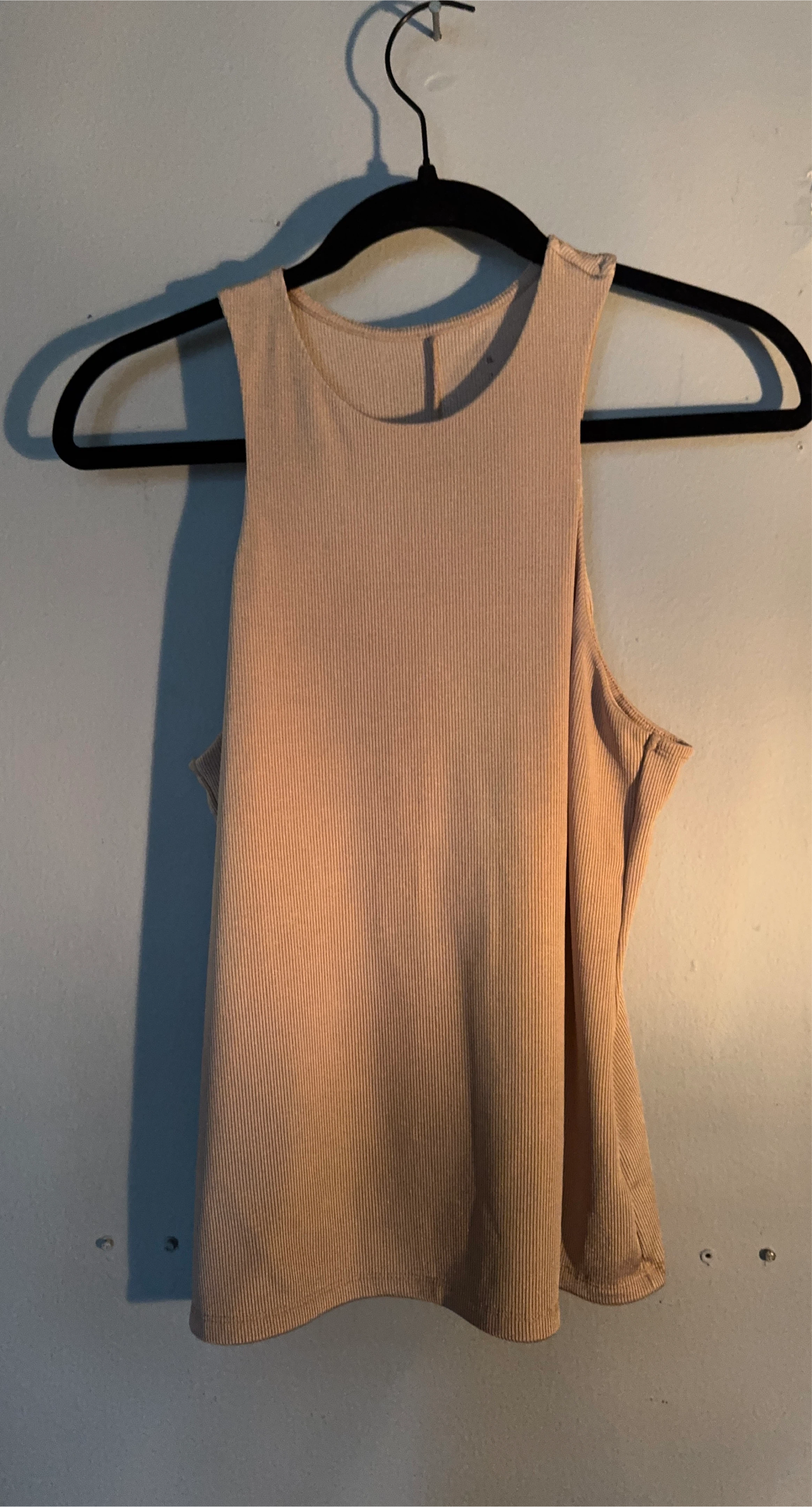 Ribbed Tank Top - Tan