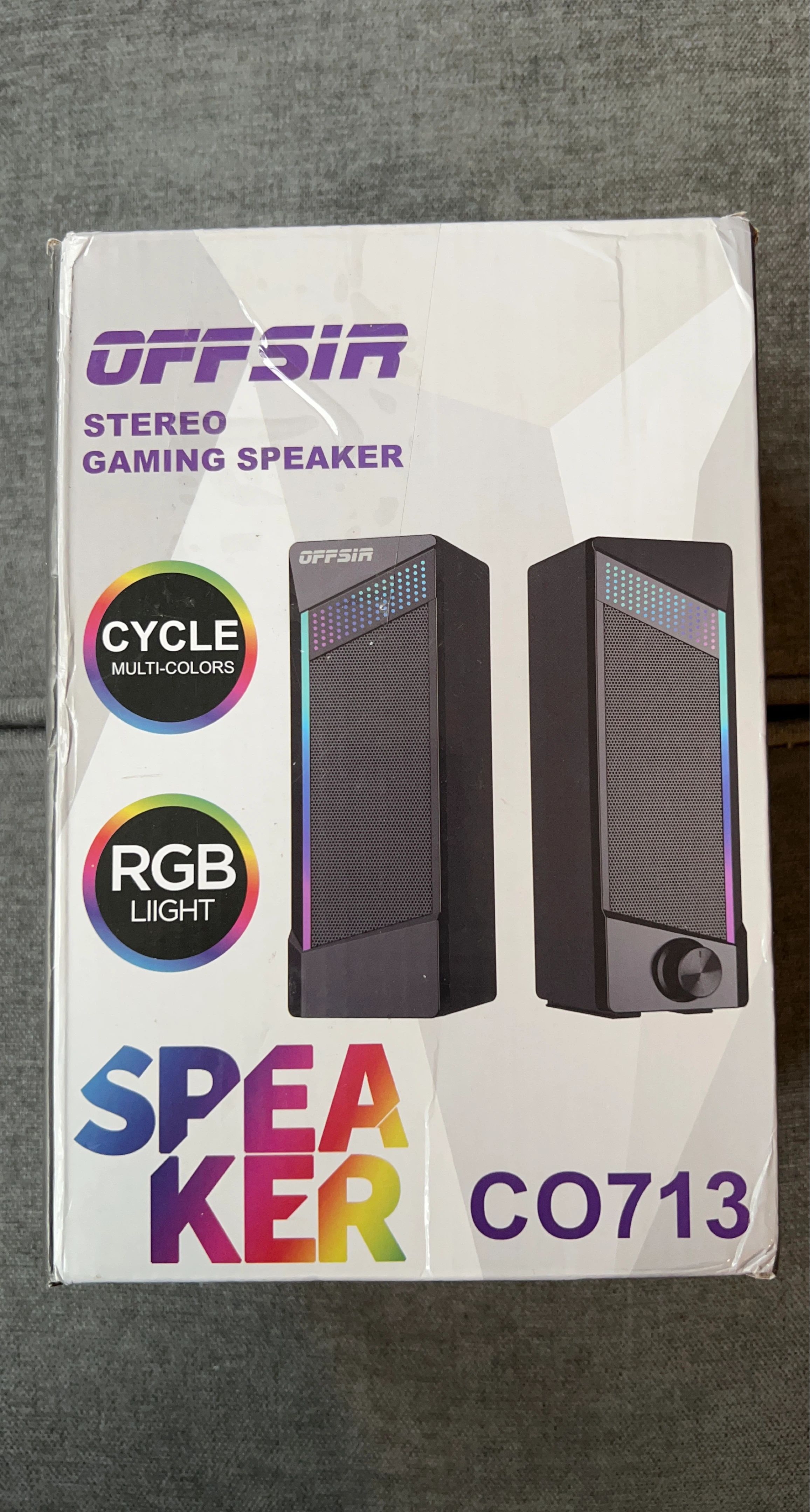 OFFSIR CO713 Stereo Gaming Speakers with RGB Lighting