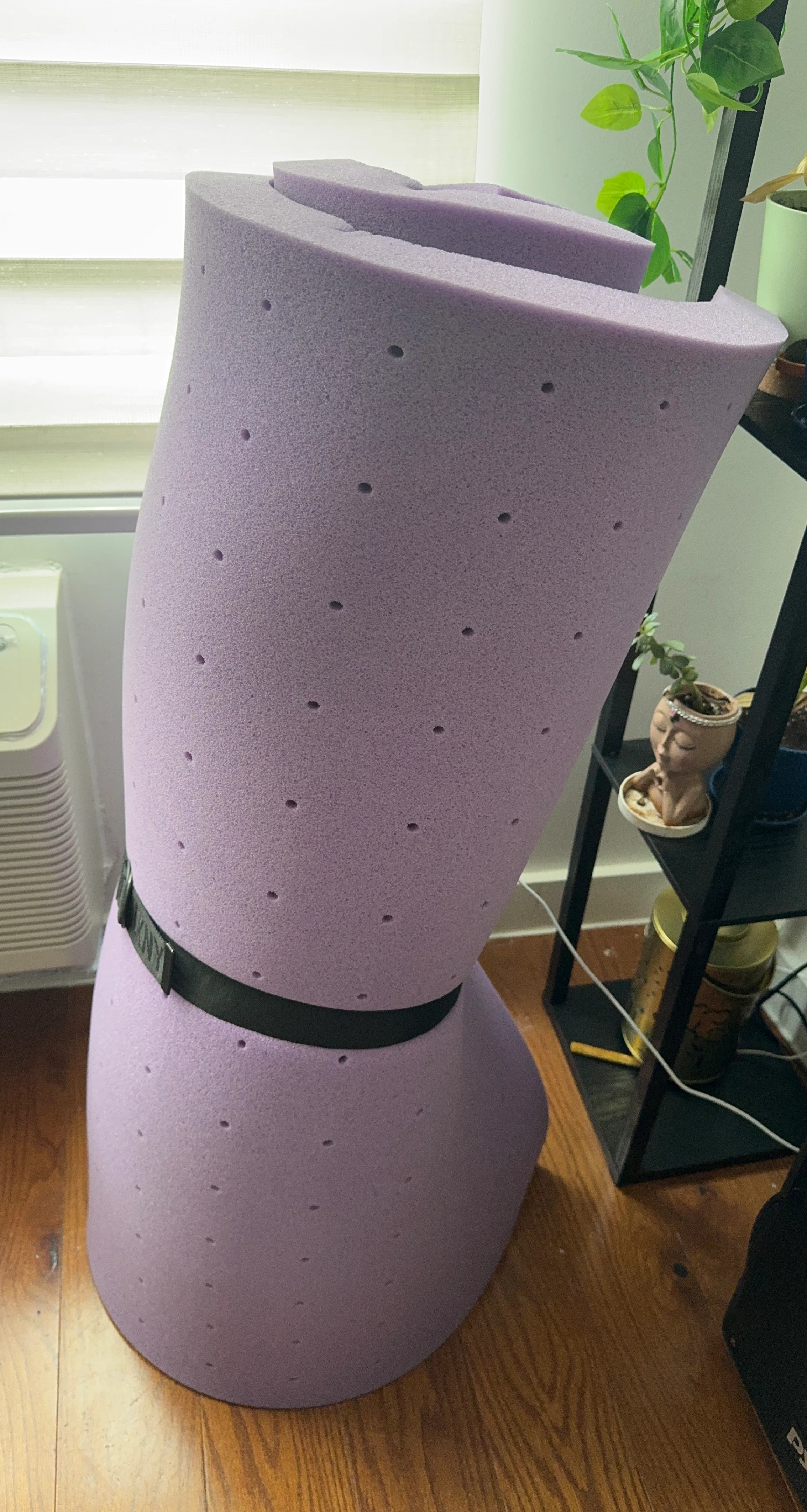 Purple Foam Mattress Topper ( Twin Size )