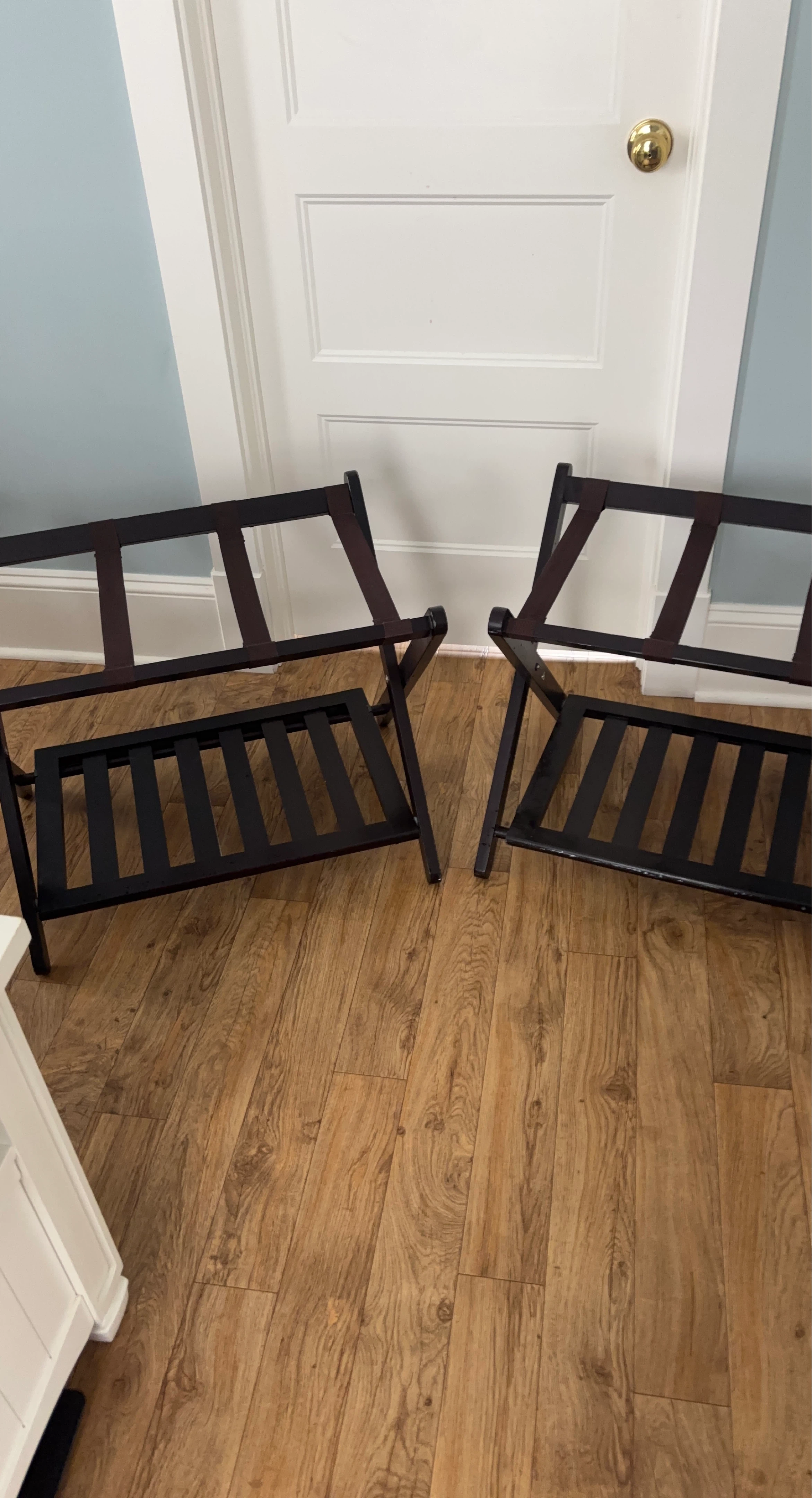 Set of 2 Dark Brown Luggage Racks - photo 4