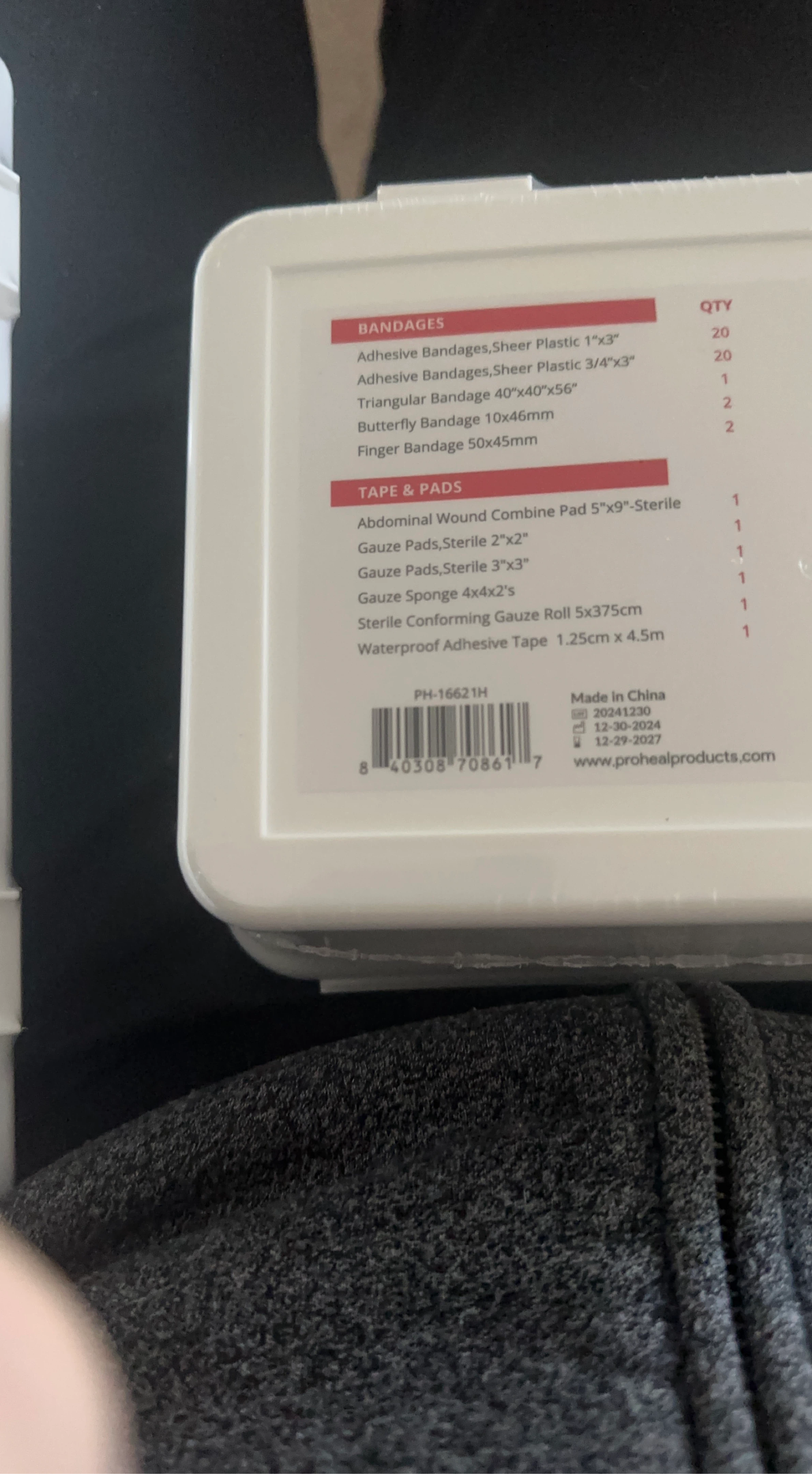 Proheal 111 Piece First Aid Kit
