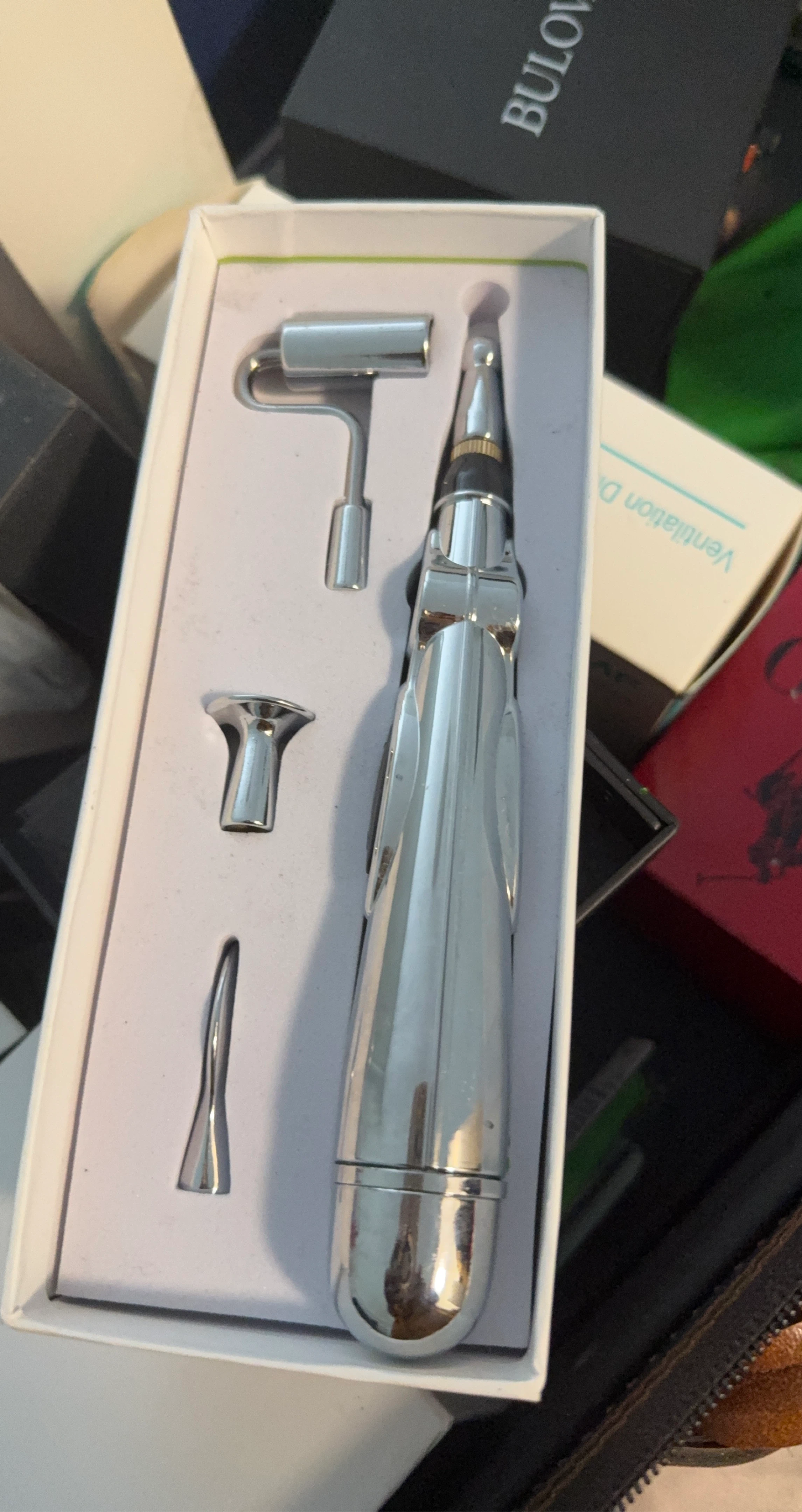 Electronic Acupuncture Pen Set with 3 Massage Heads