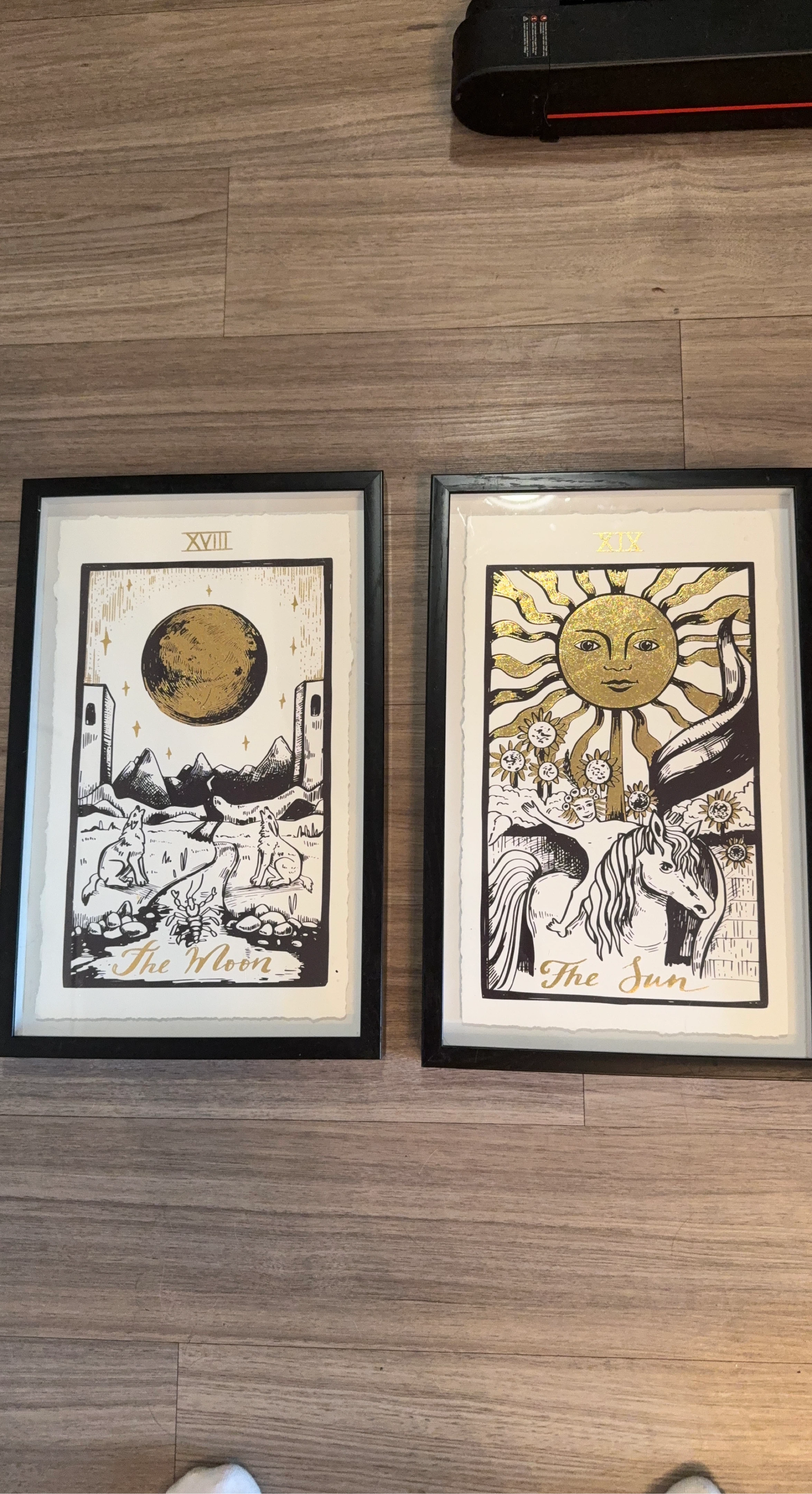 Framed Tarot Prints - The Moon & The Sun