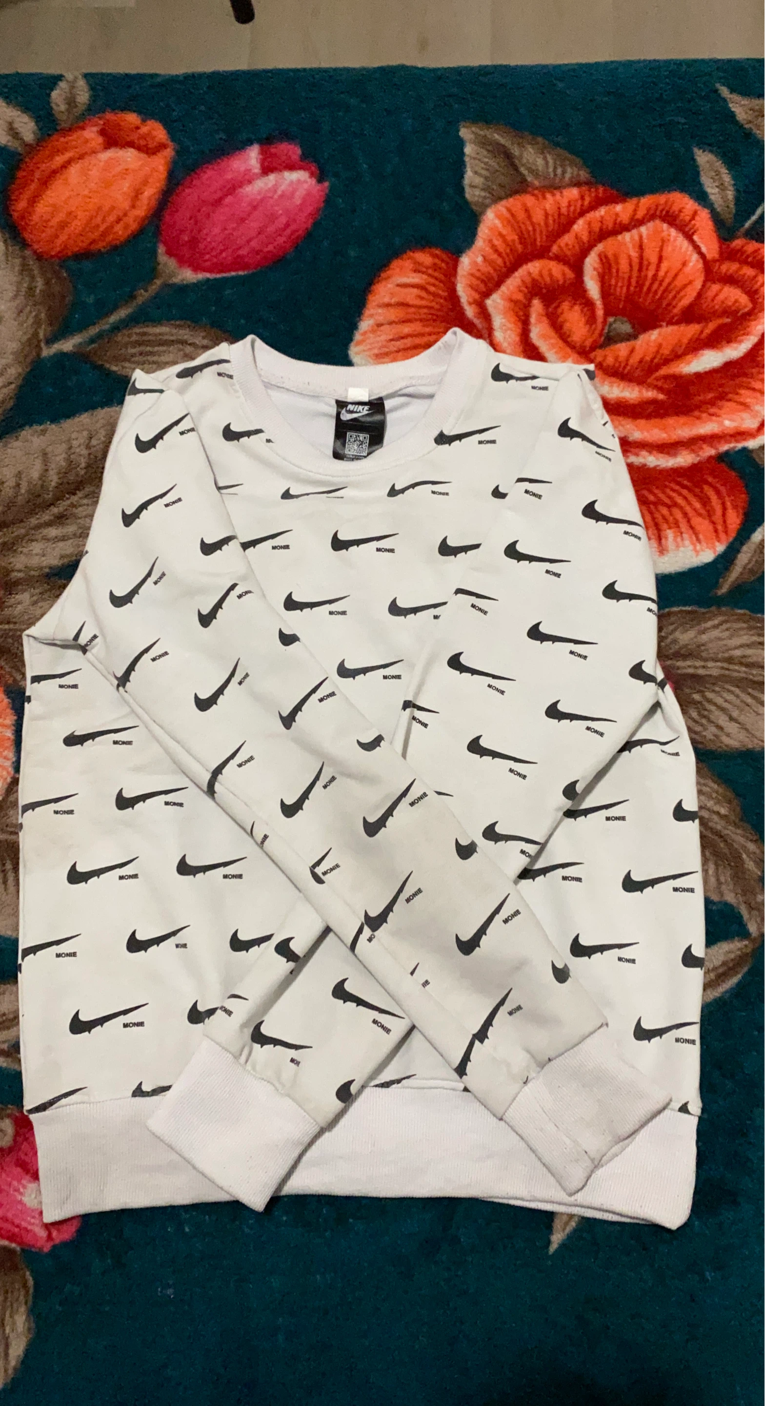 Nike All Over Swoosh Crewneck Sweatshirt