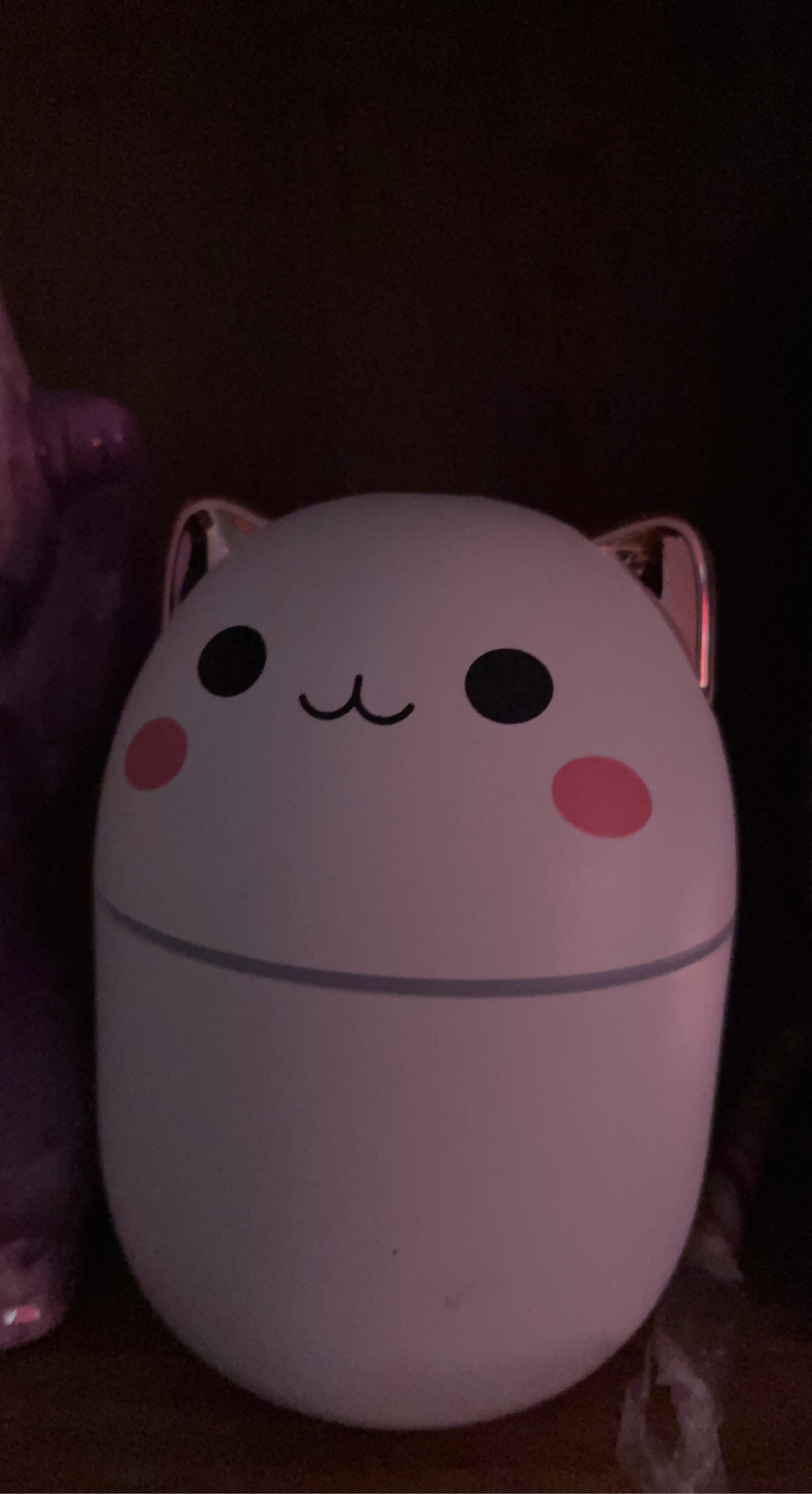 Cute Cat Shaped White LED Night Light