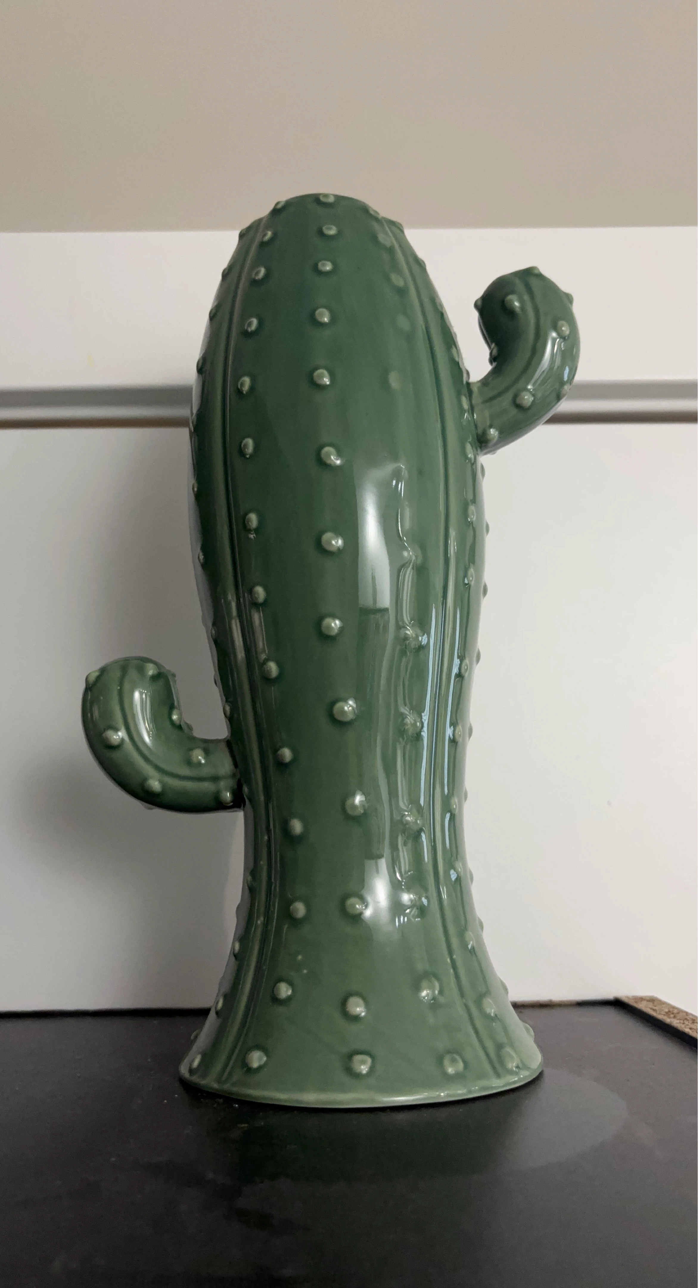 Green Ceramic Cactus Decor
