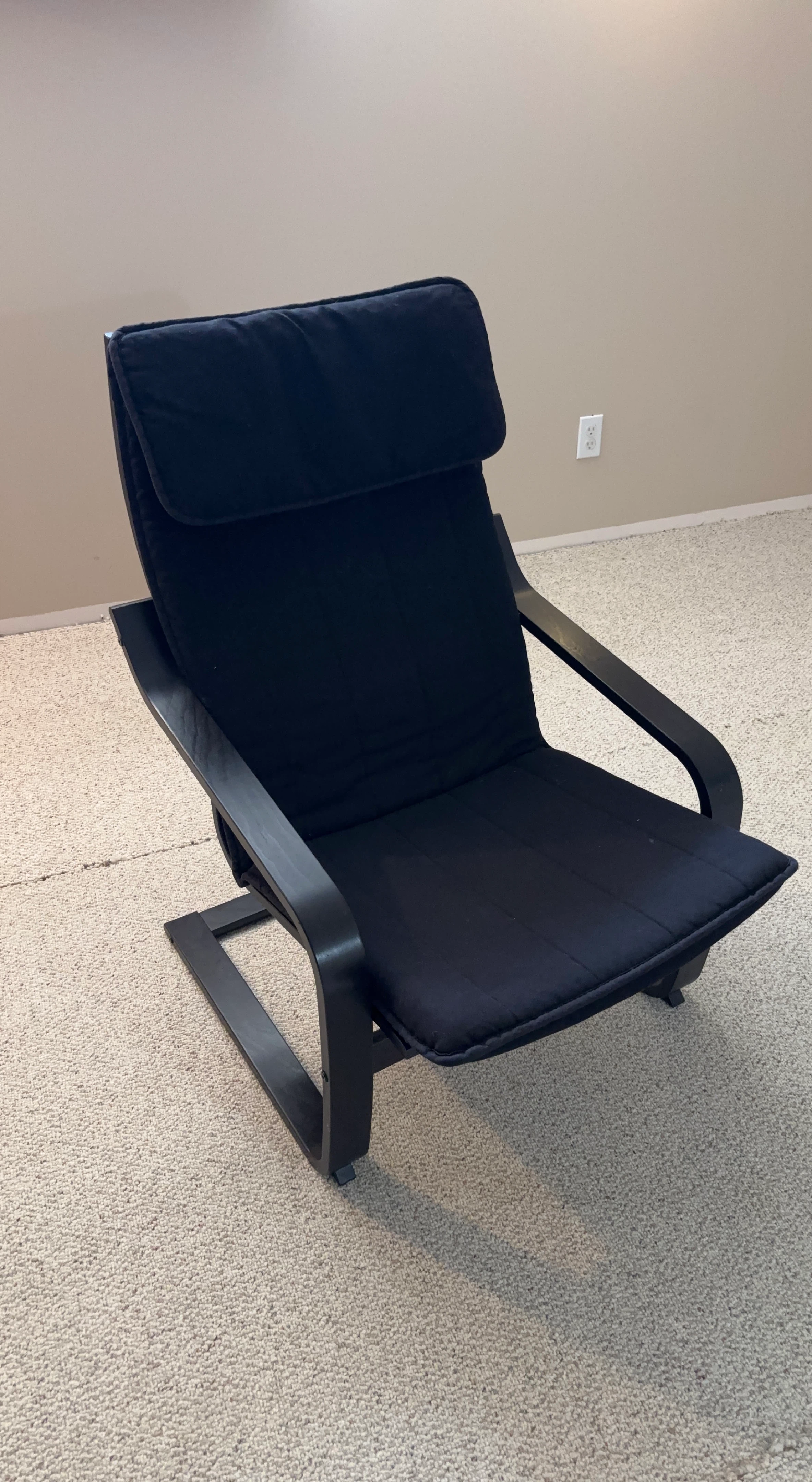 Black IKEA Poäng Armchair