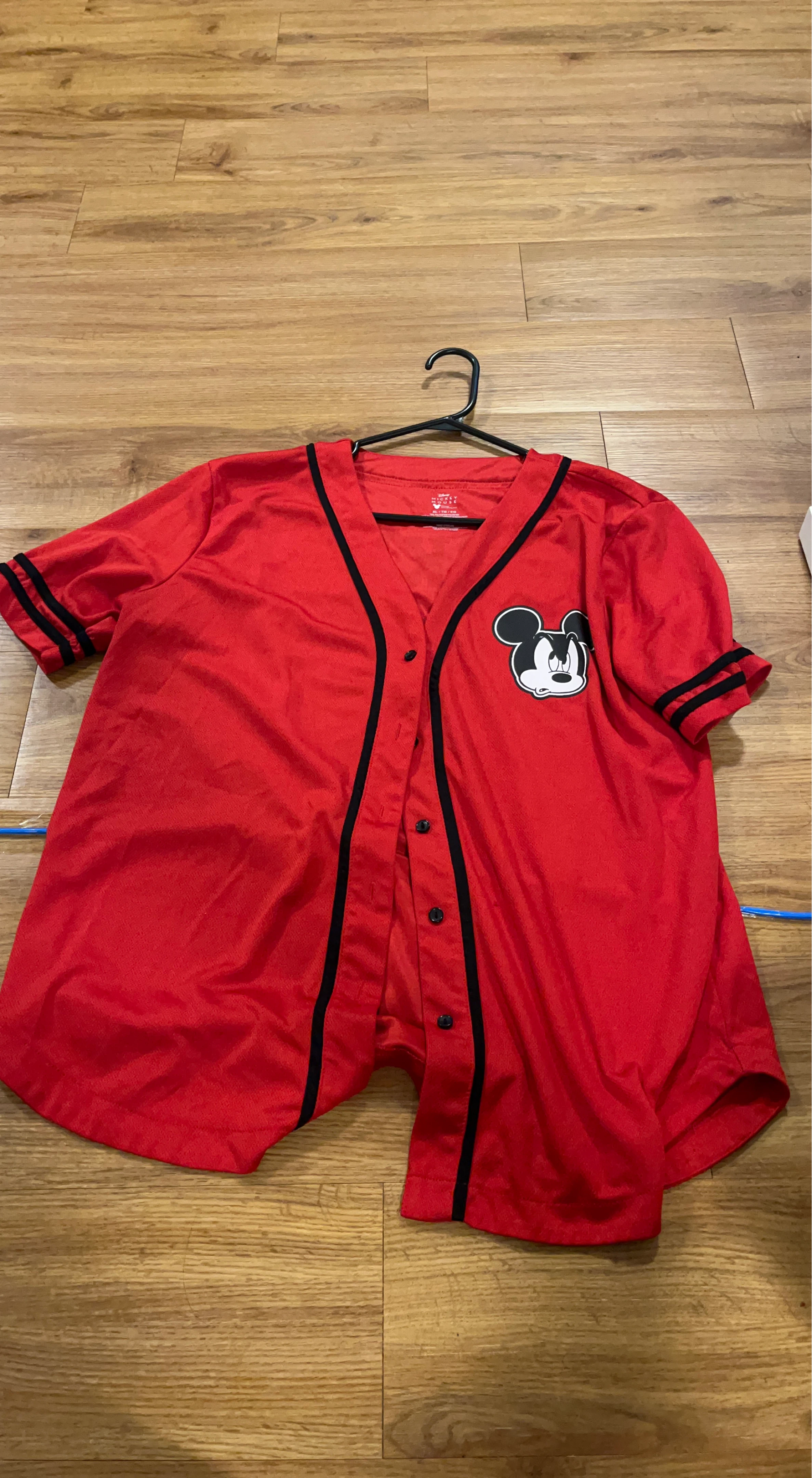 Disney Mickey Mouse Baseball Jersey Size Large