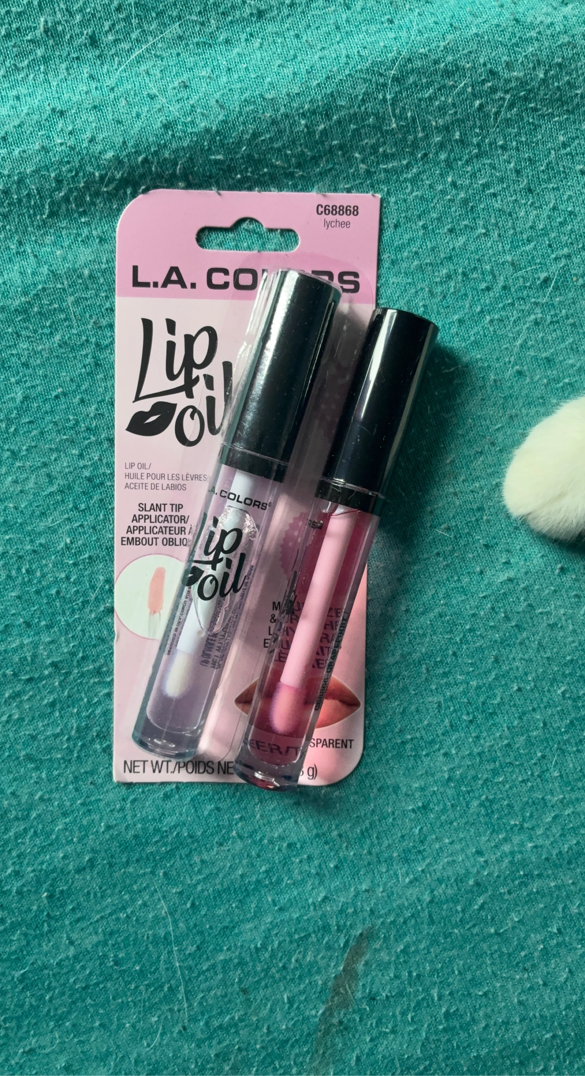 L.A. Colors Lip Oil Duo - Lychee