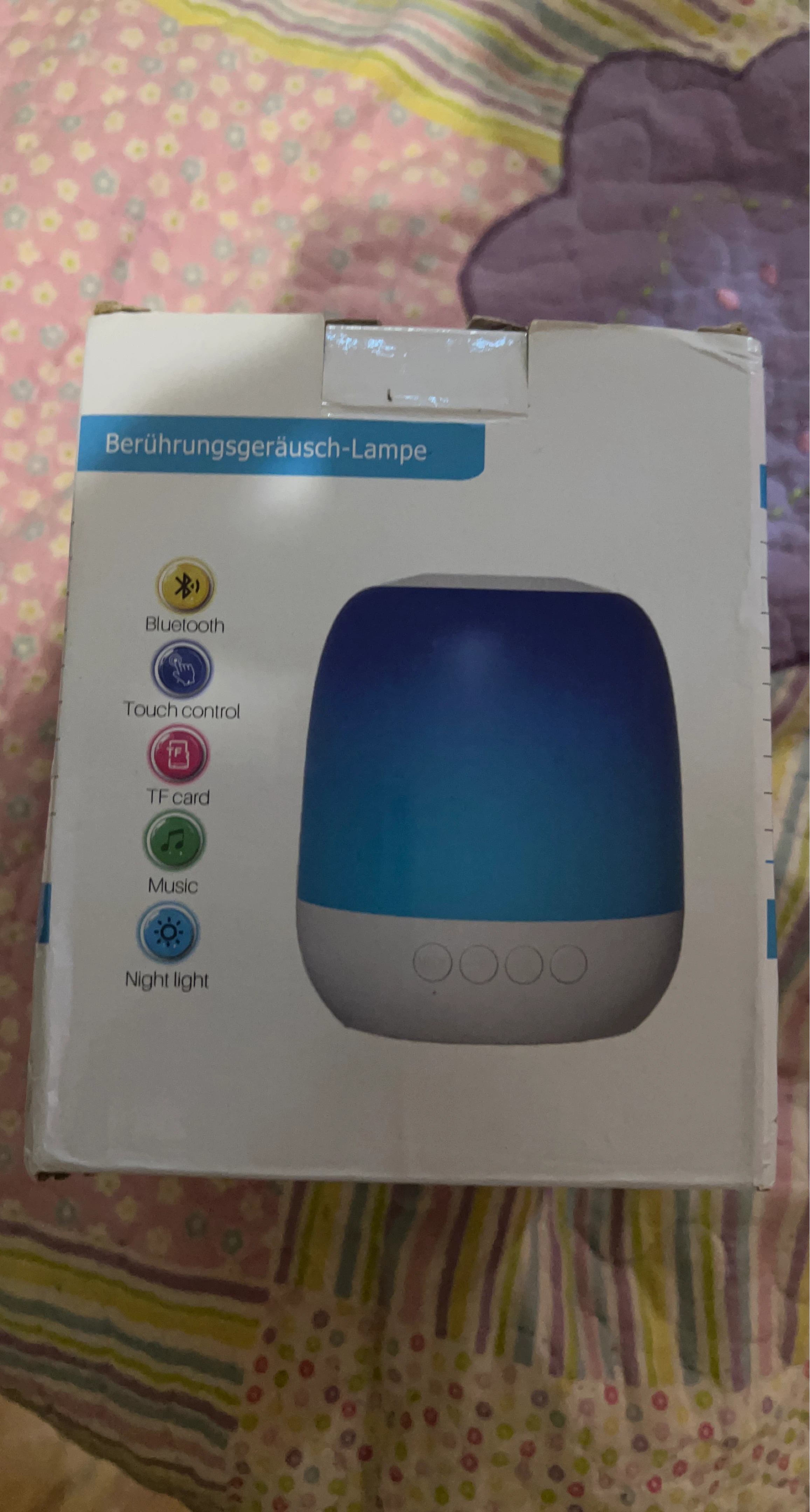 Bluetooth Night Light Speaker with TF Card