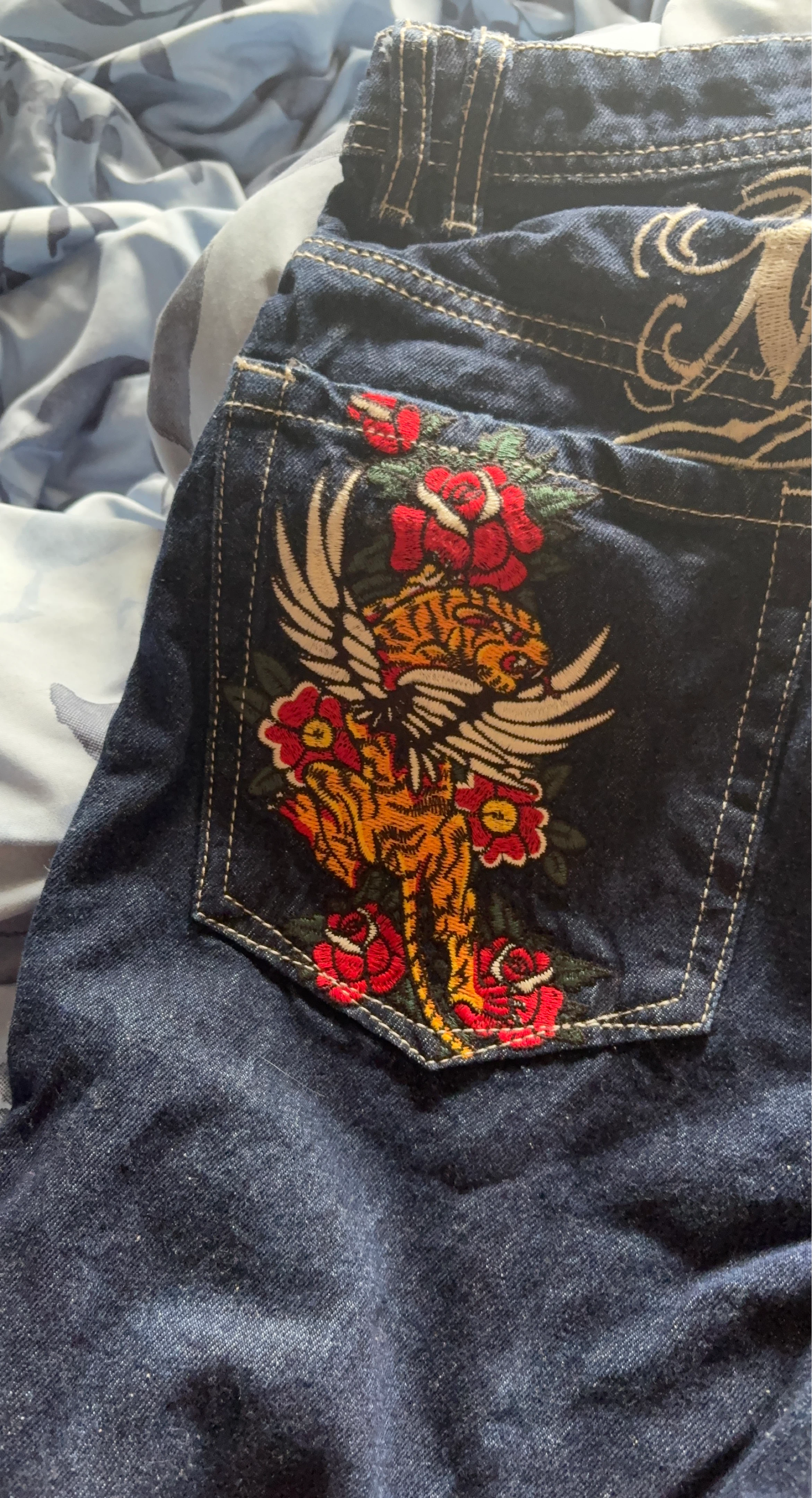 Ninth Hall Embroidered Denim Jeans