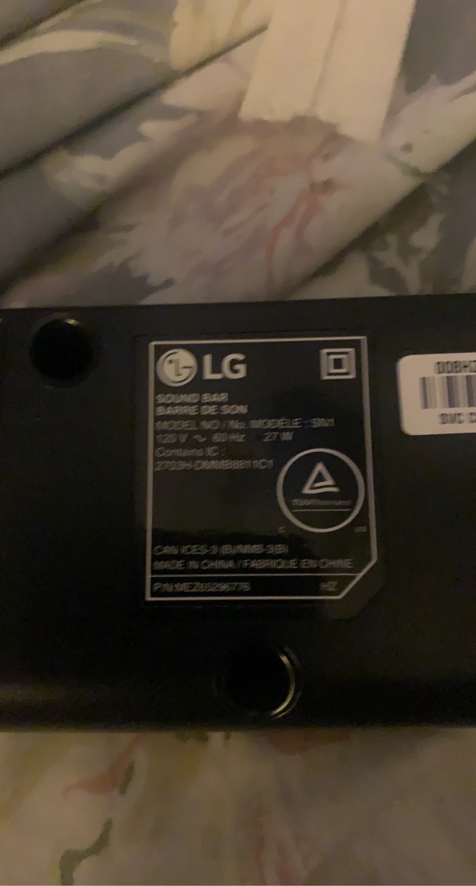 LG Sound Bar SJ1