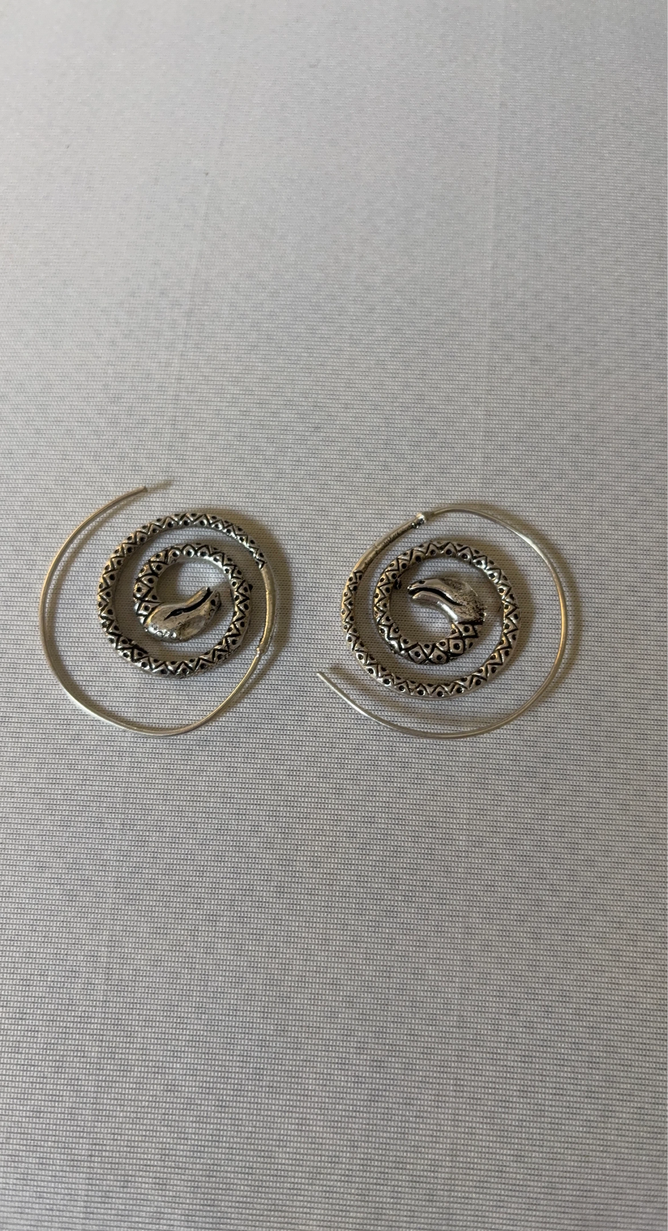 Snake Hoop Earrings
