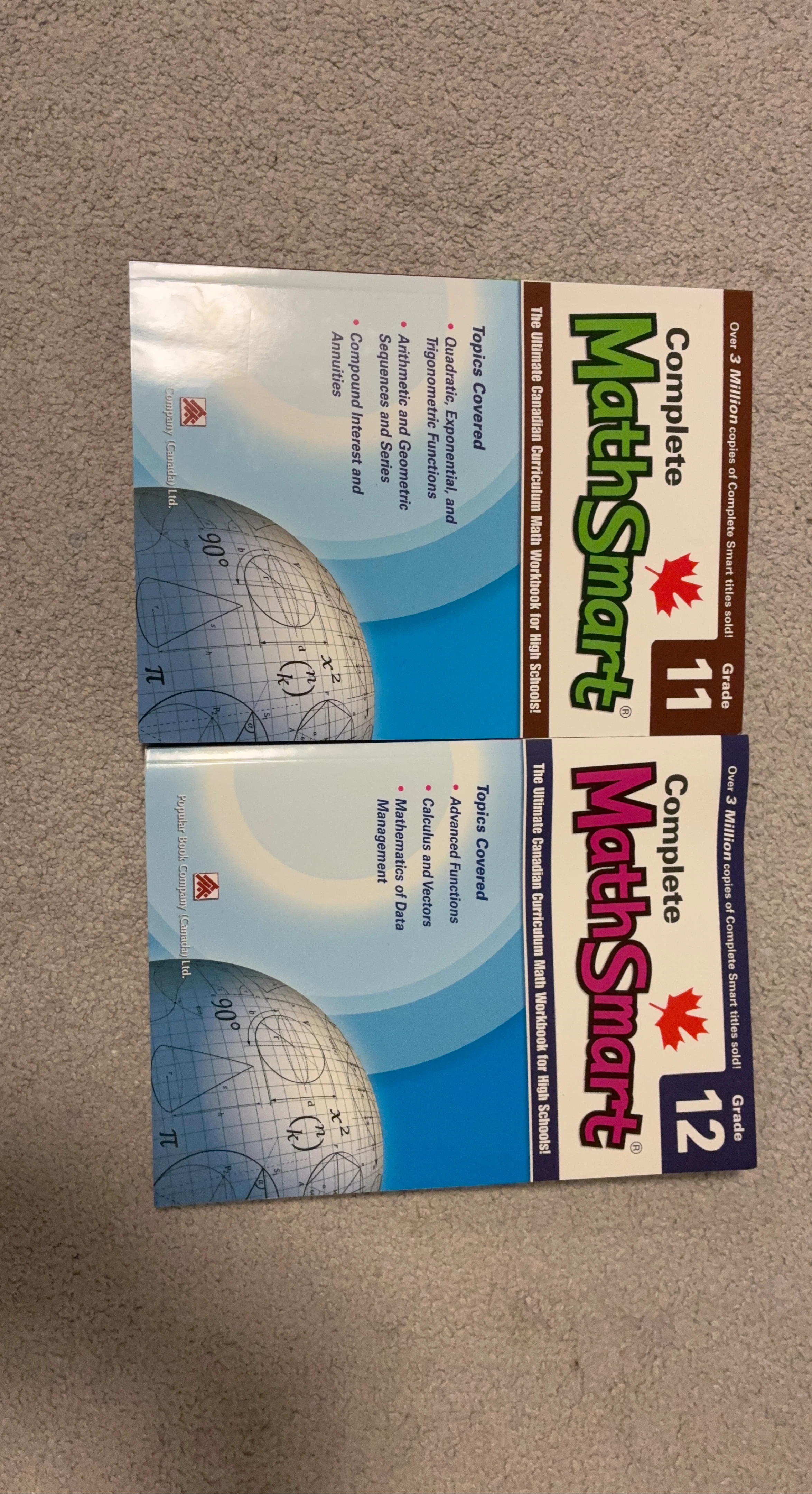 Complete MathSmart Grade 11 & 12 Workbook Set