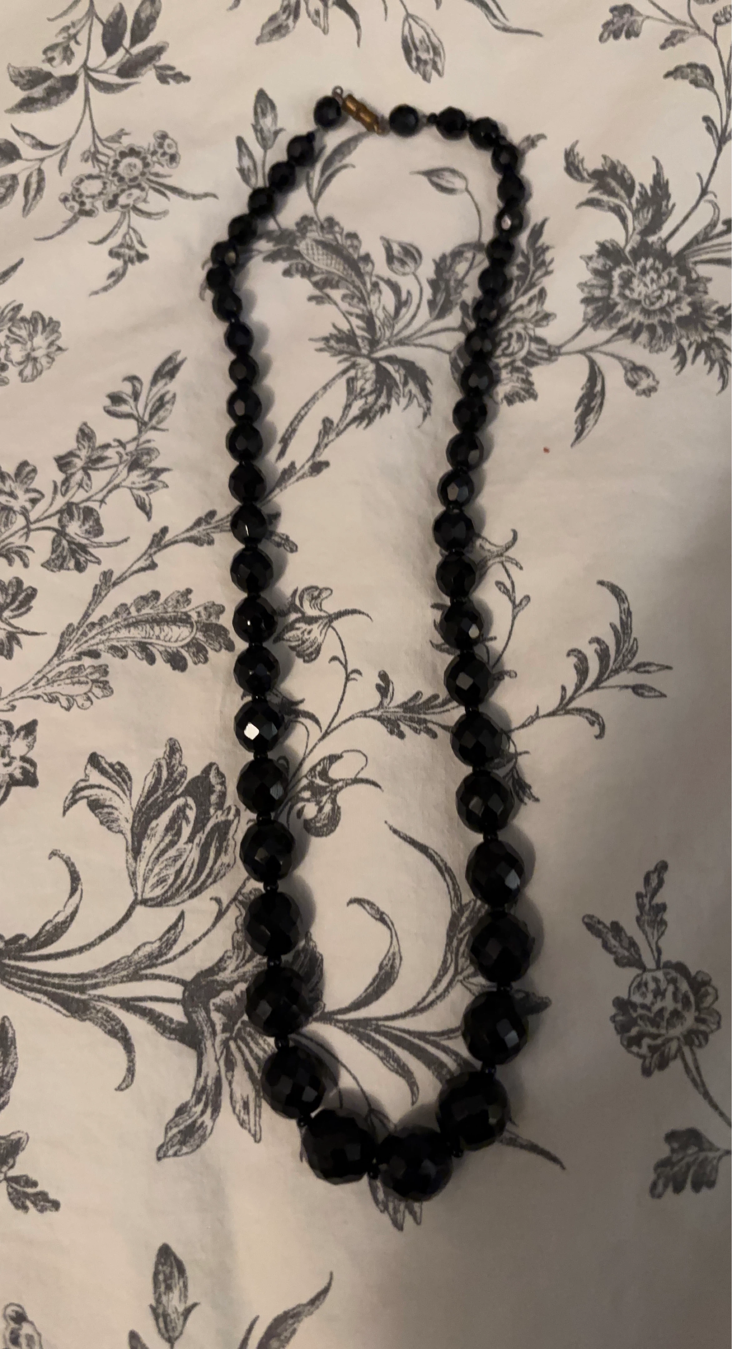 Black Beaded Necklace