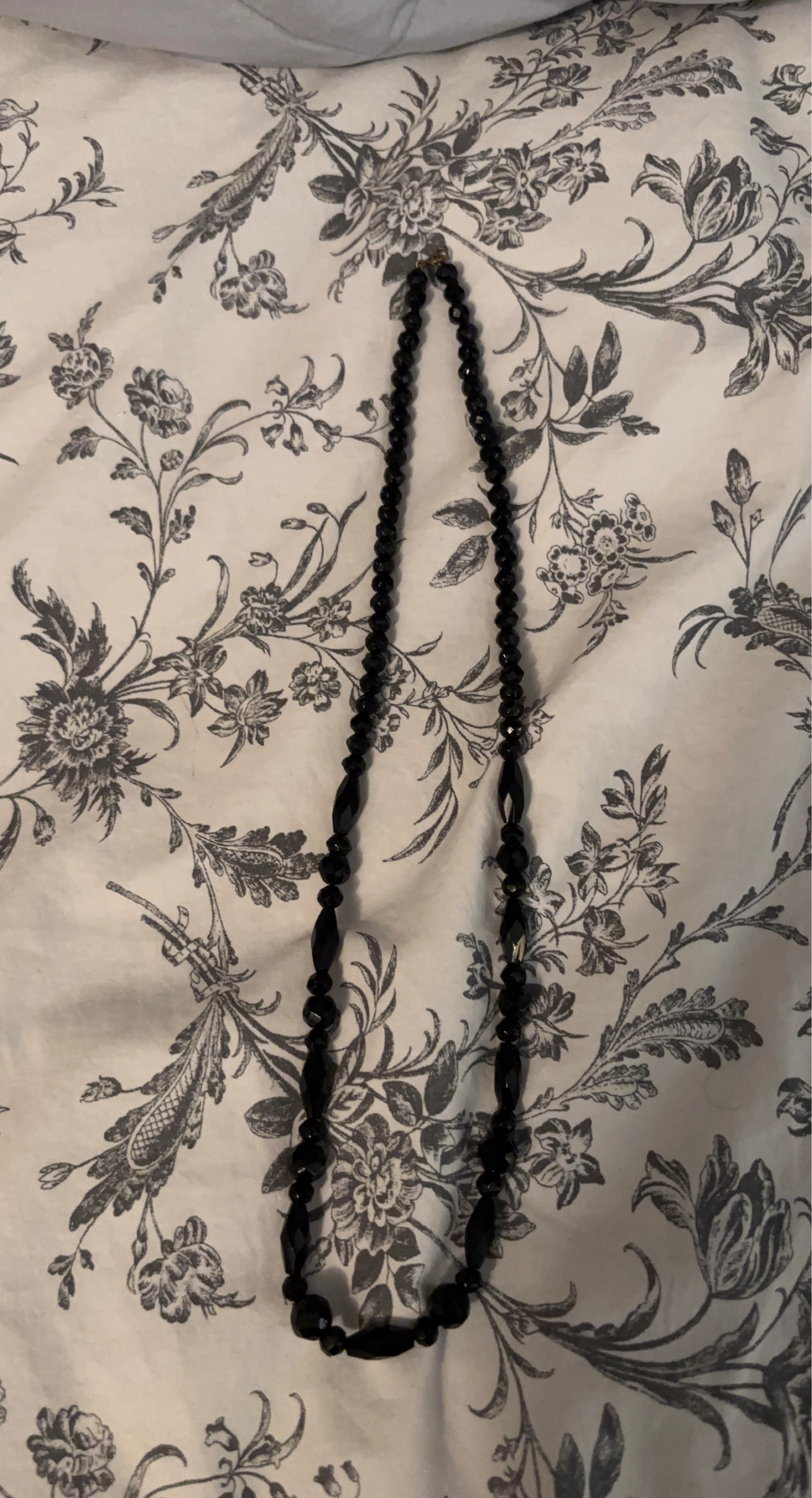 Black Beaded Necklace
