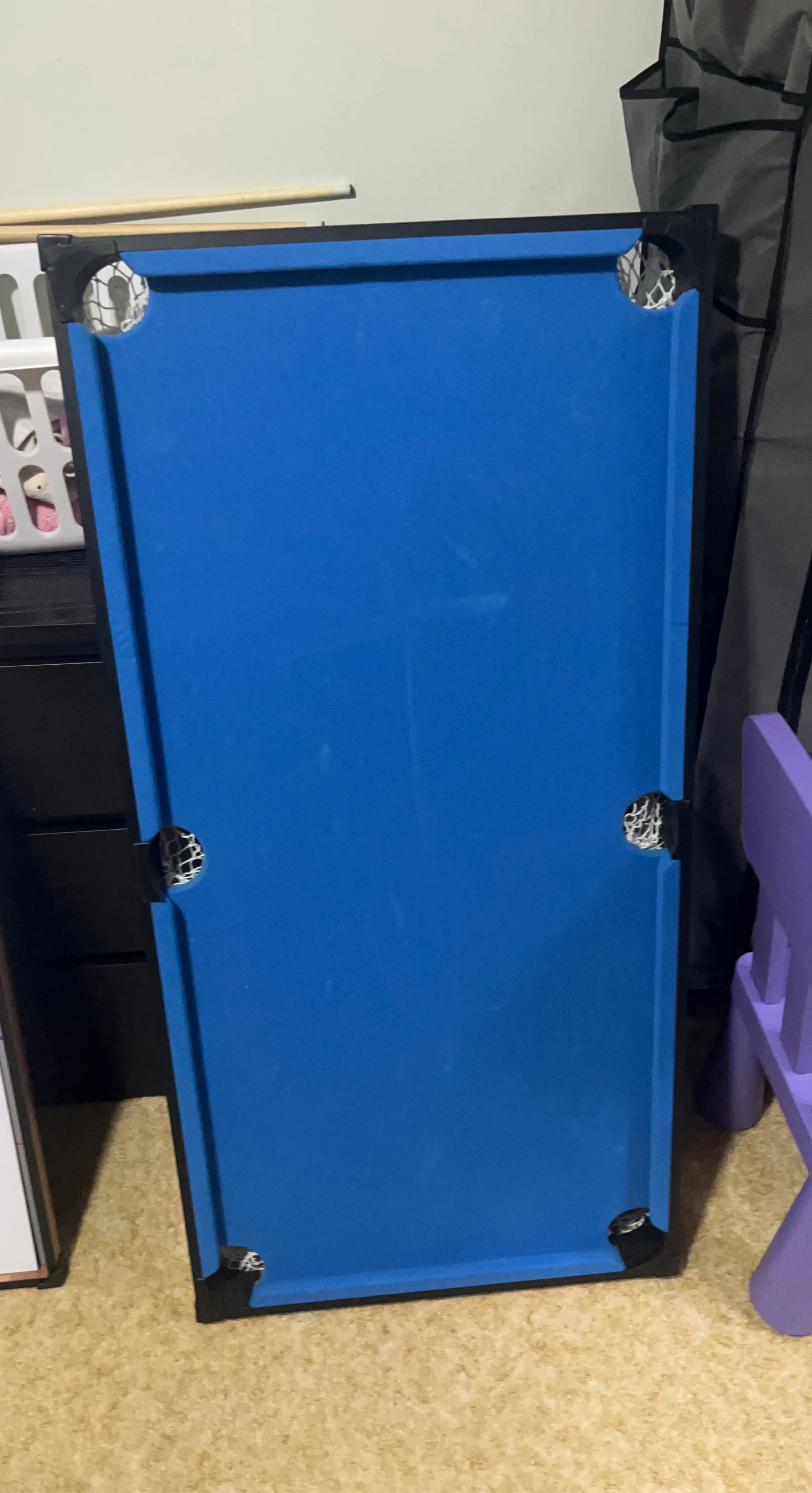 SereneLife Blue Felt Pool Table