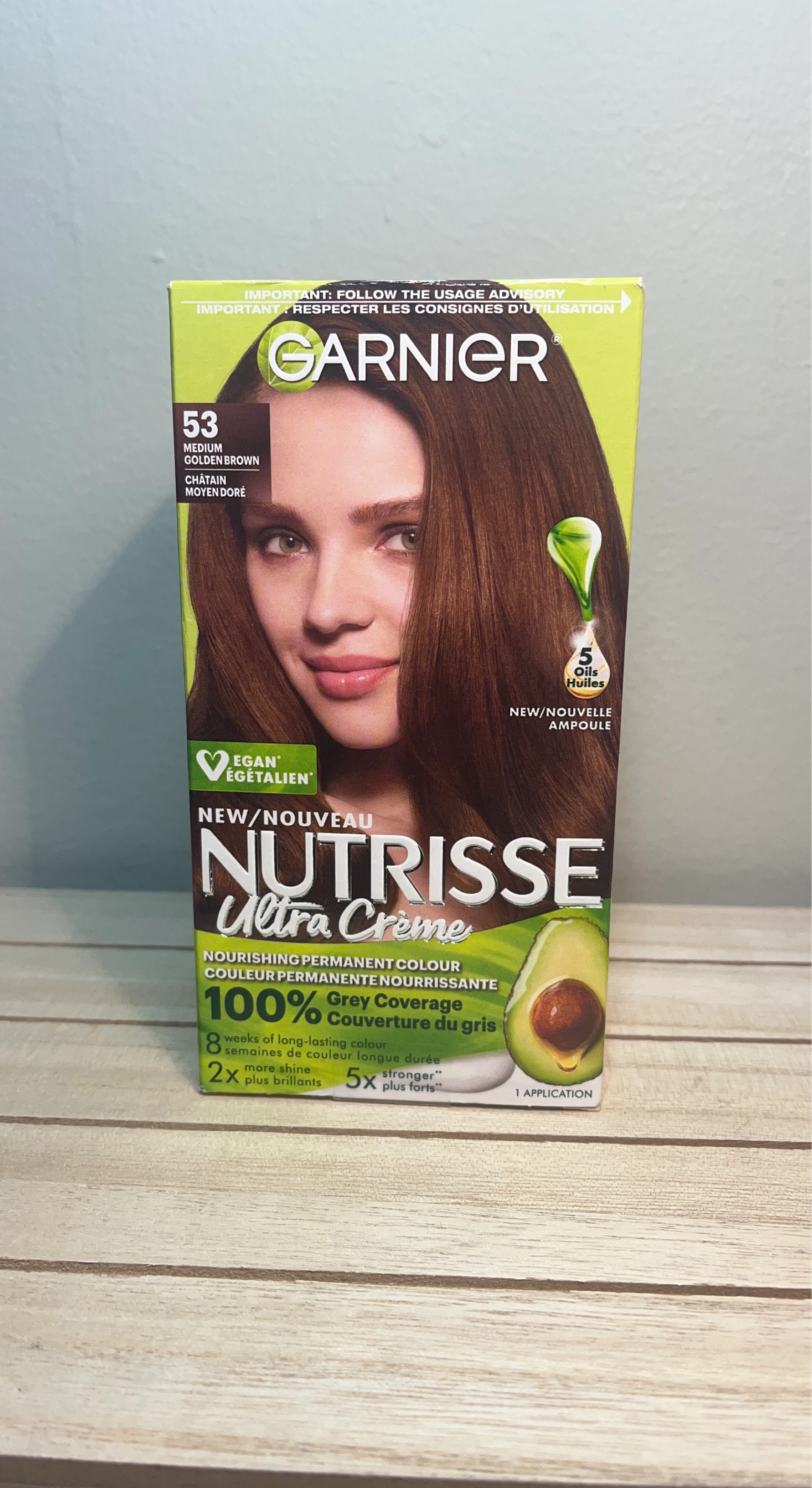 Garnier Nutrisse Ultra Crème Hair Colour 53 Medium Golden Brown