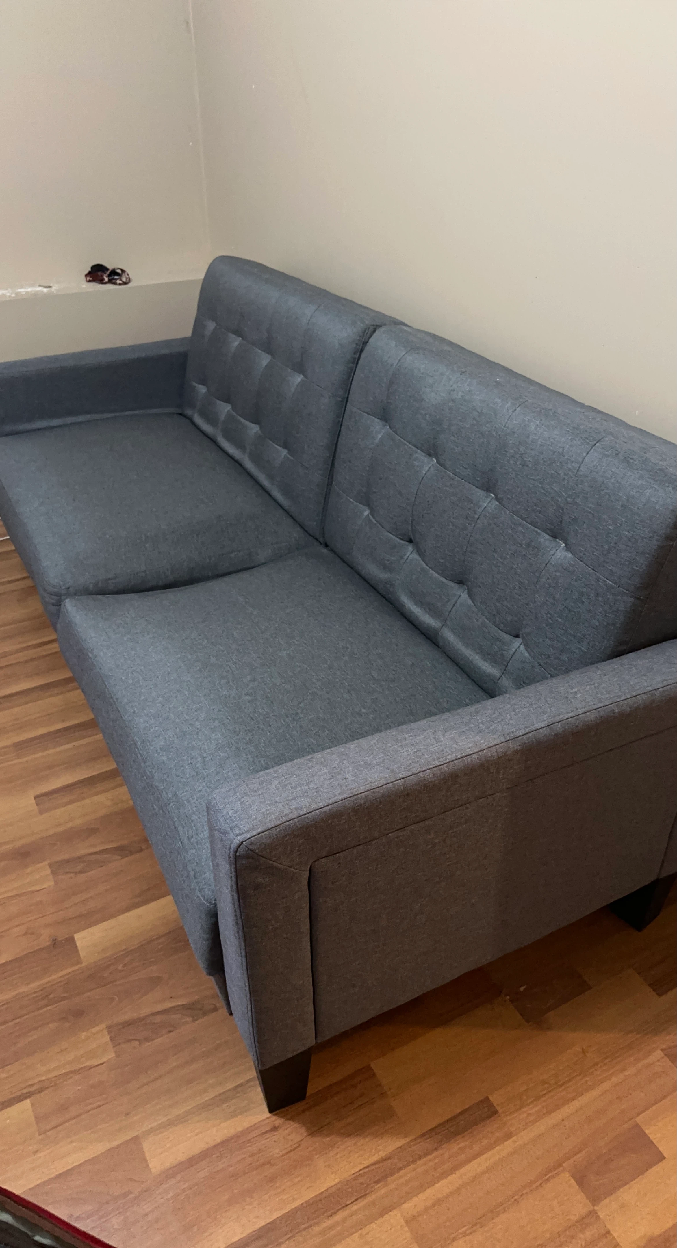 Grey Tufted Sofa Bed