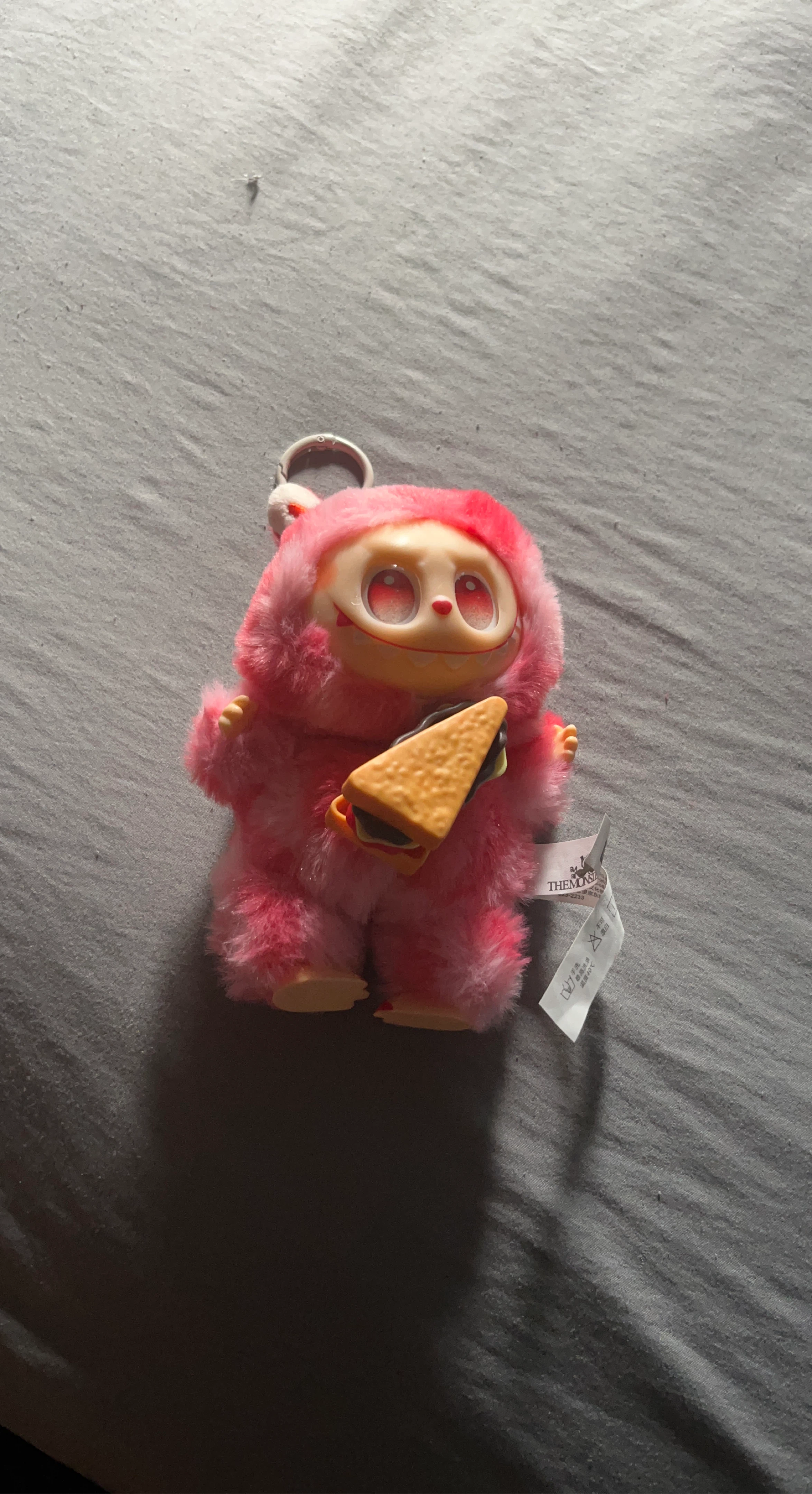 The Monsters Pink Fluffy Keychain