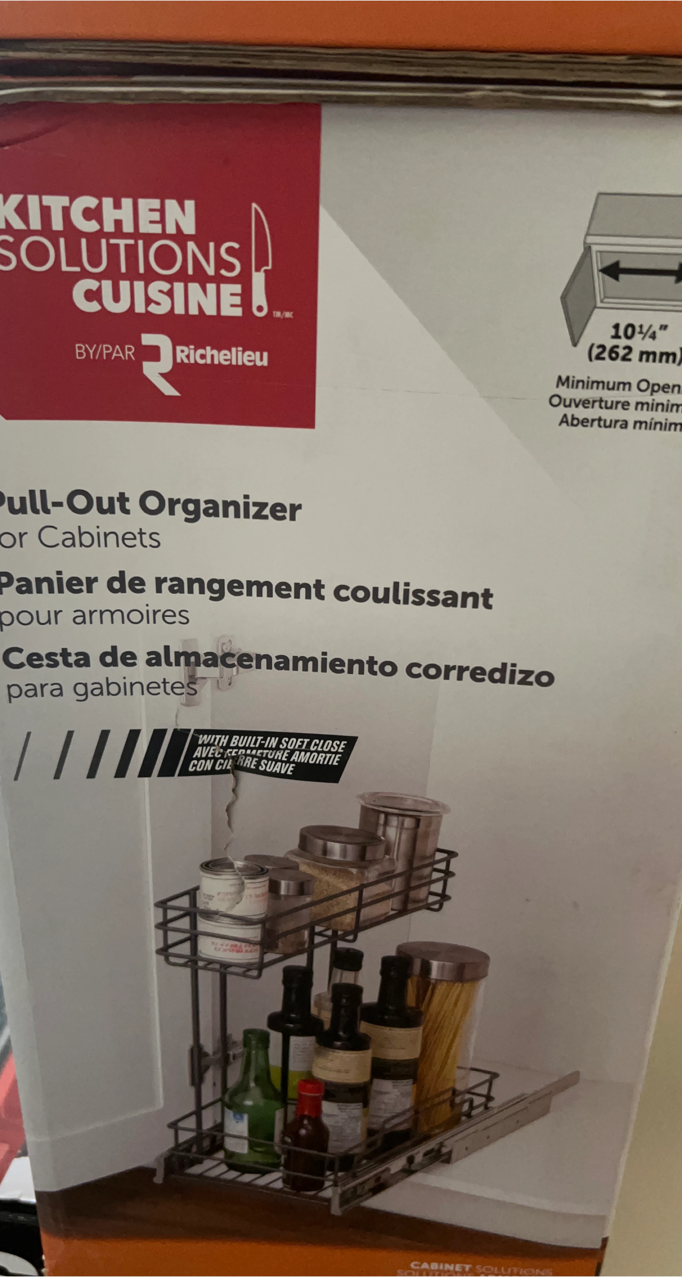 Kitchen Solutions Cuisine Pull-Out Organizer for Cabinets