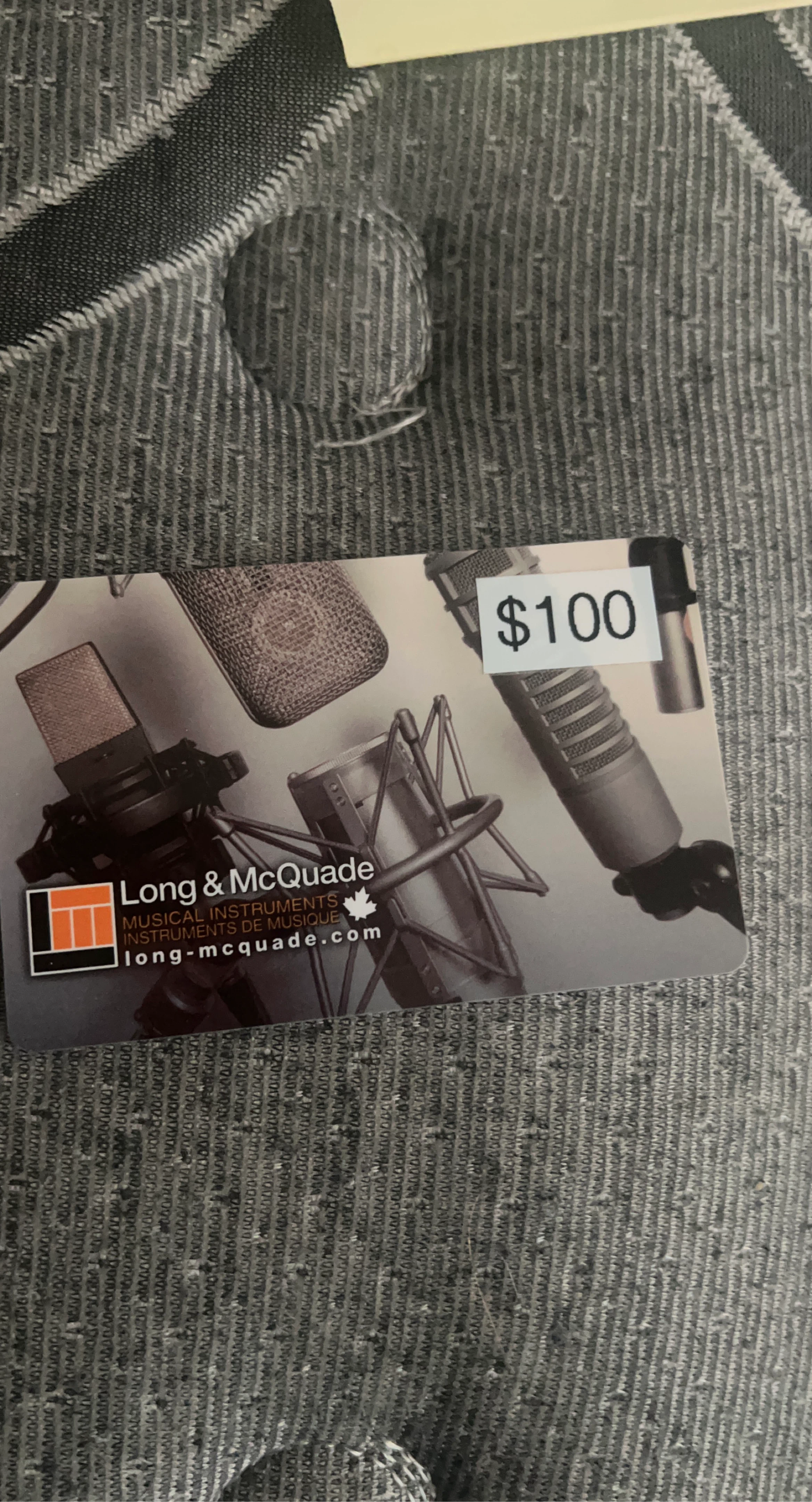 $100 Long & McQuade Gift Card