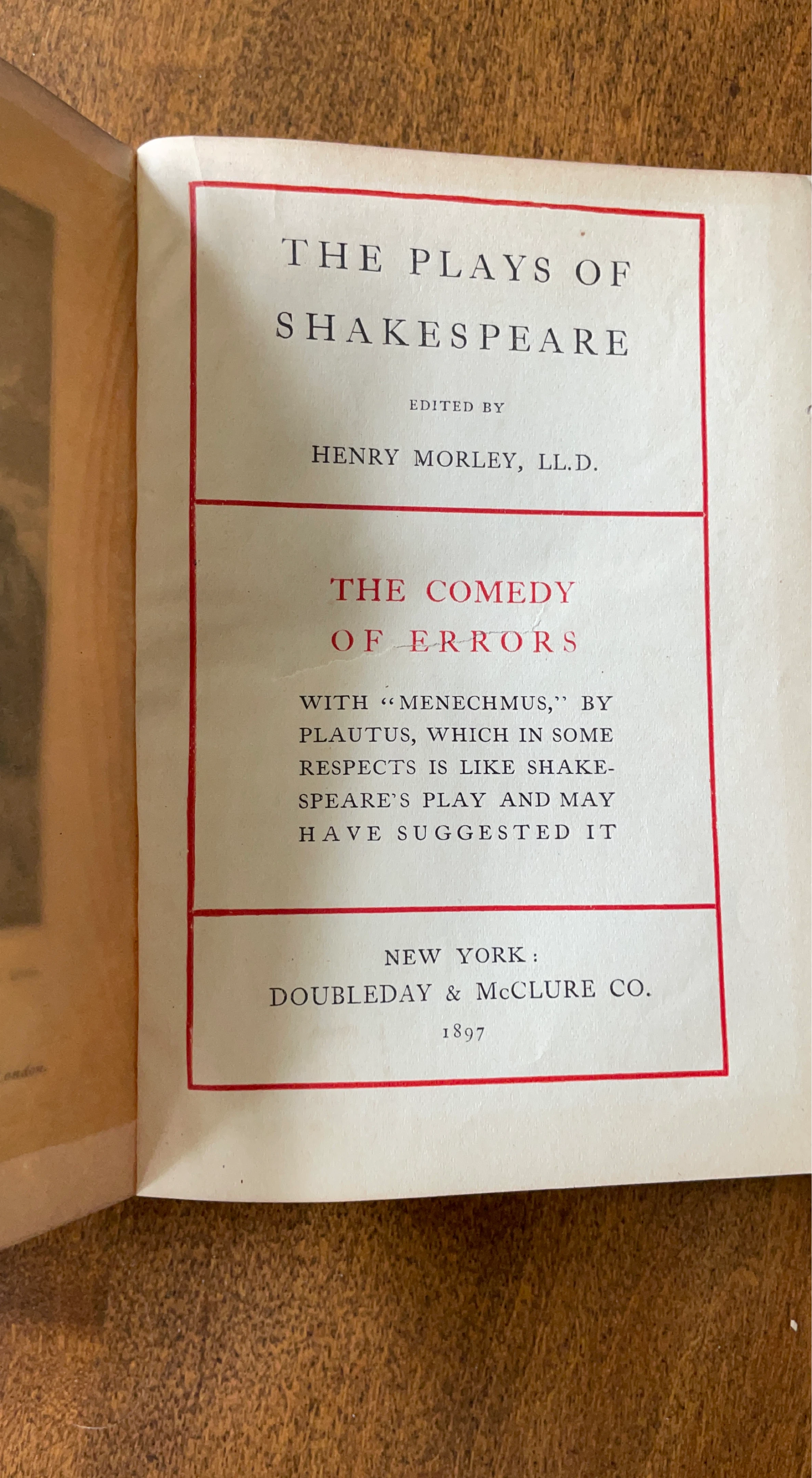 The Plays of Shakespeare: The Comedy of Errors (1897)