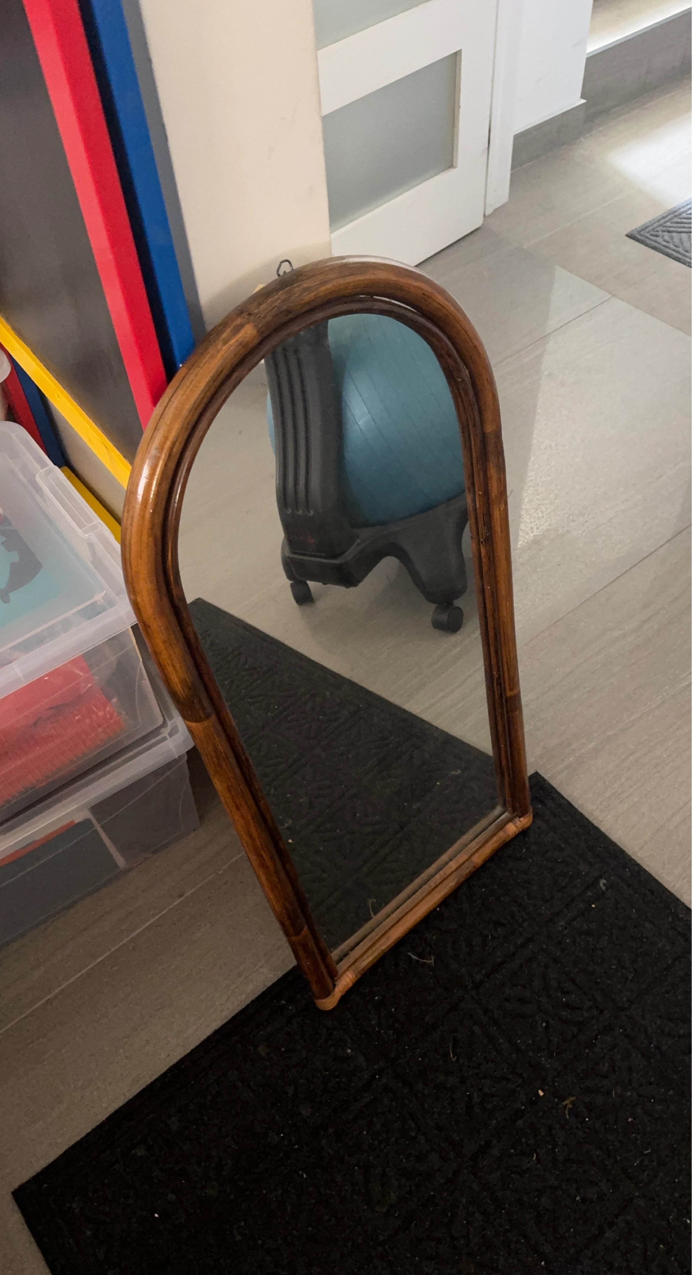 Rattan Arch Mirror
