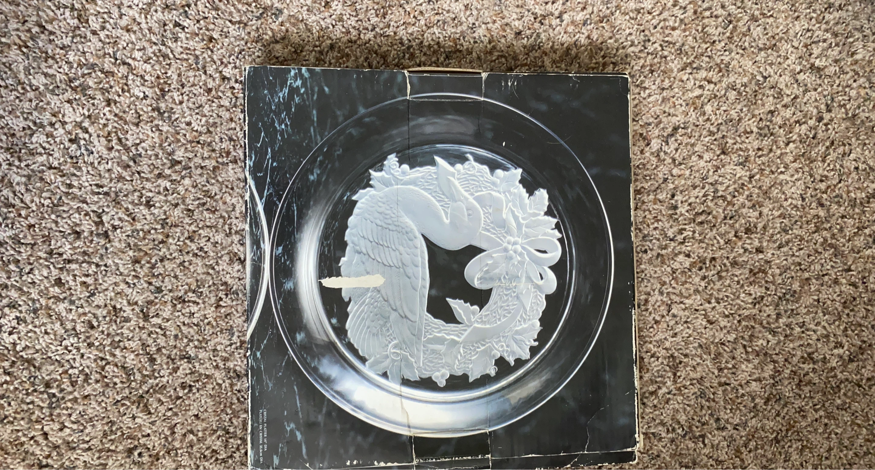 Crystal Platter 14" Dia