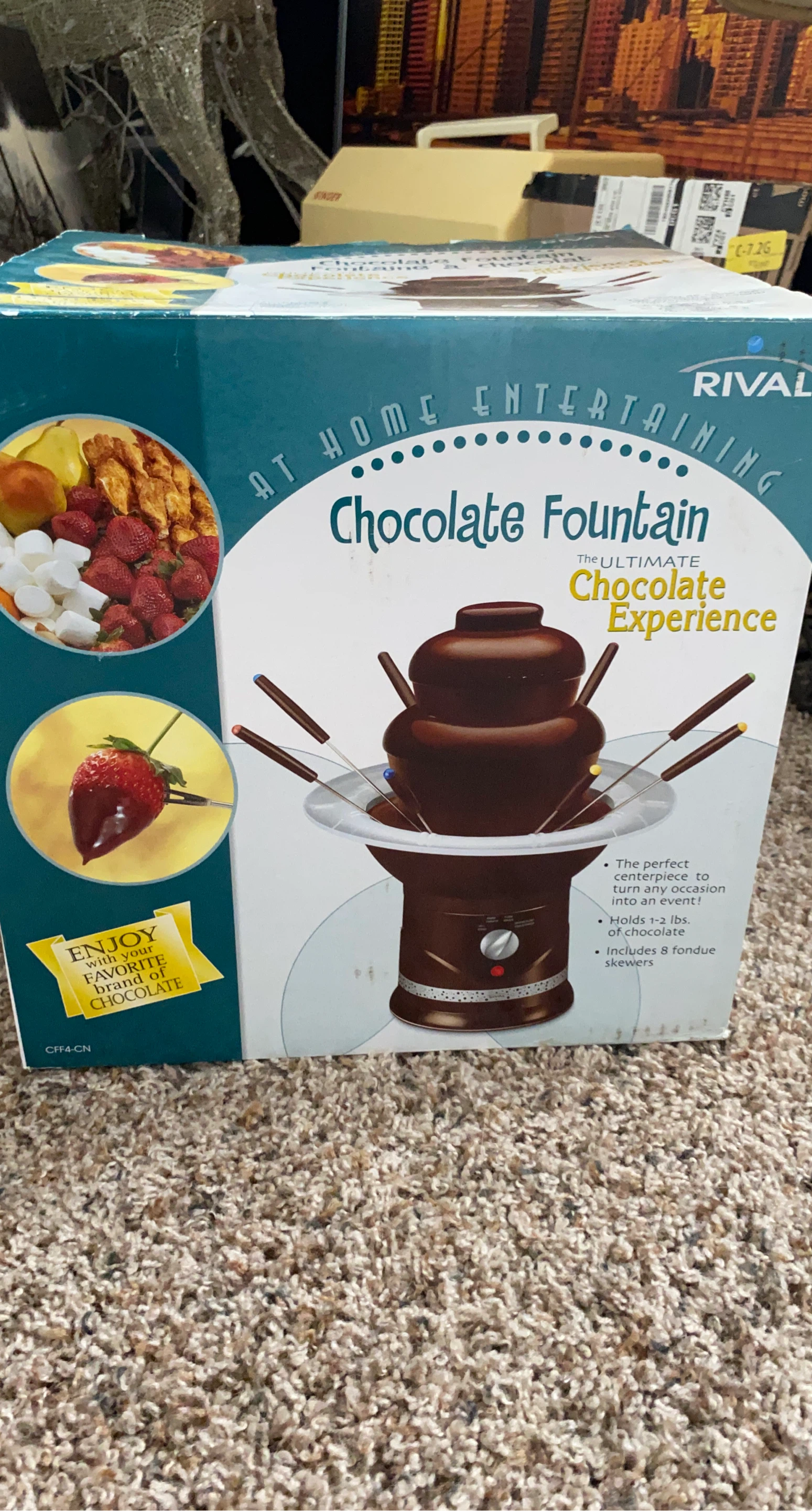 Rival Chocolate Fountain with 8 Skewers