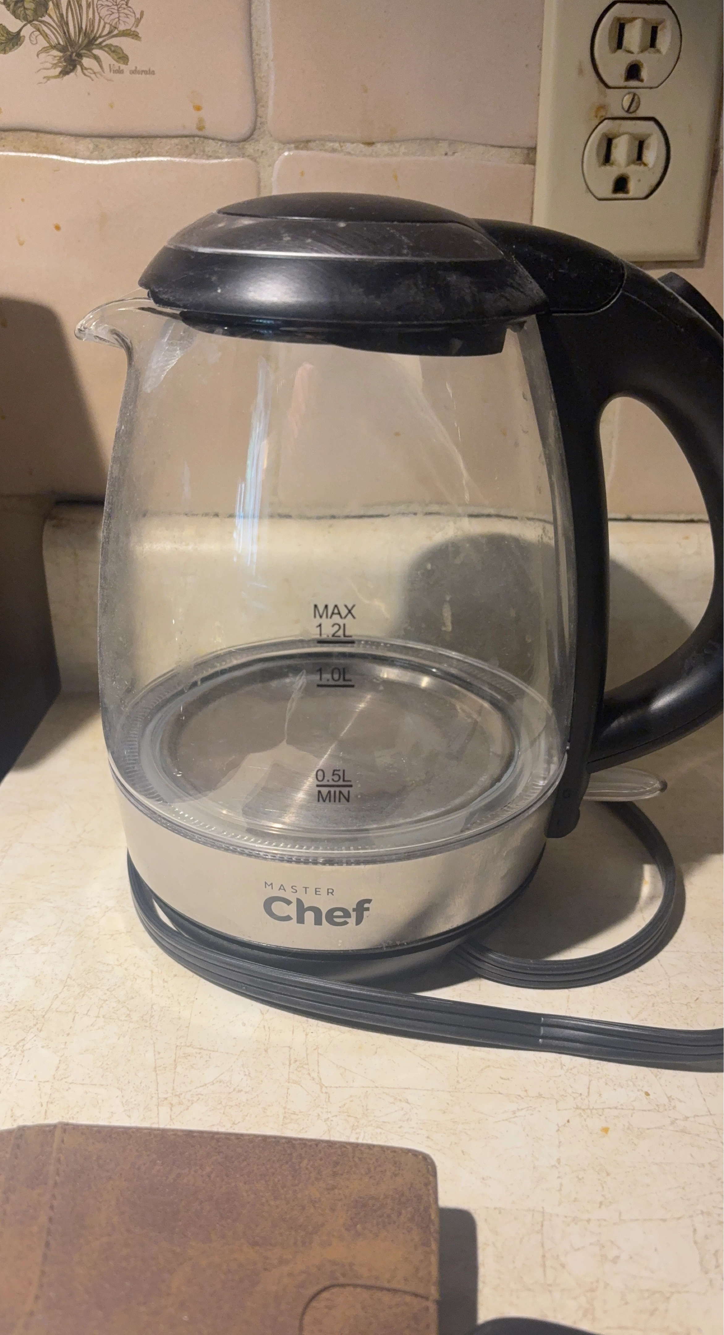 Master Chef Glass Electric Kettle 1.2L