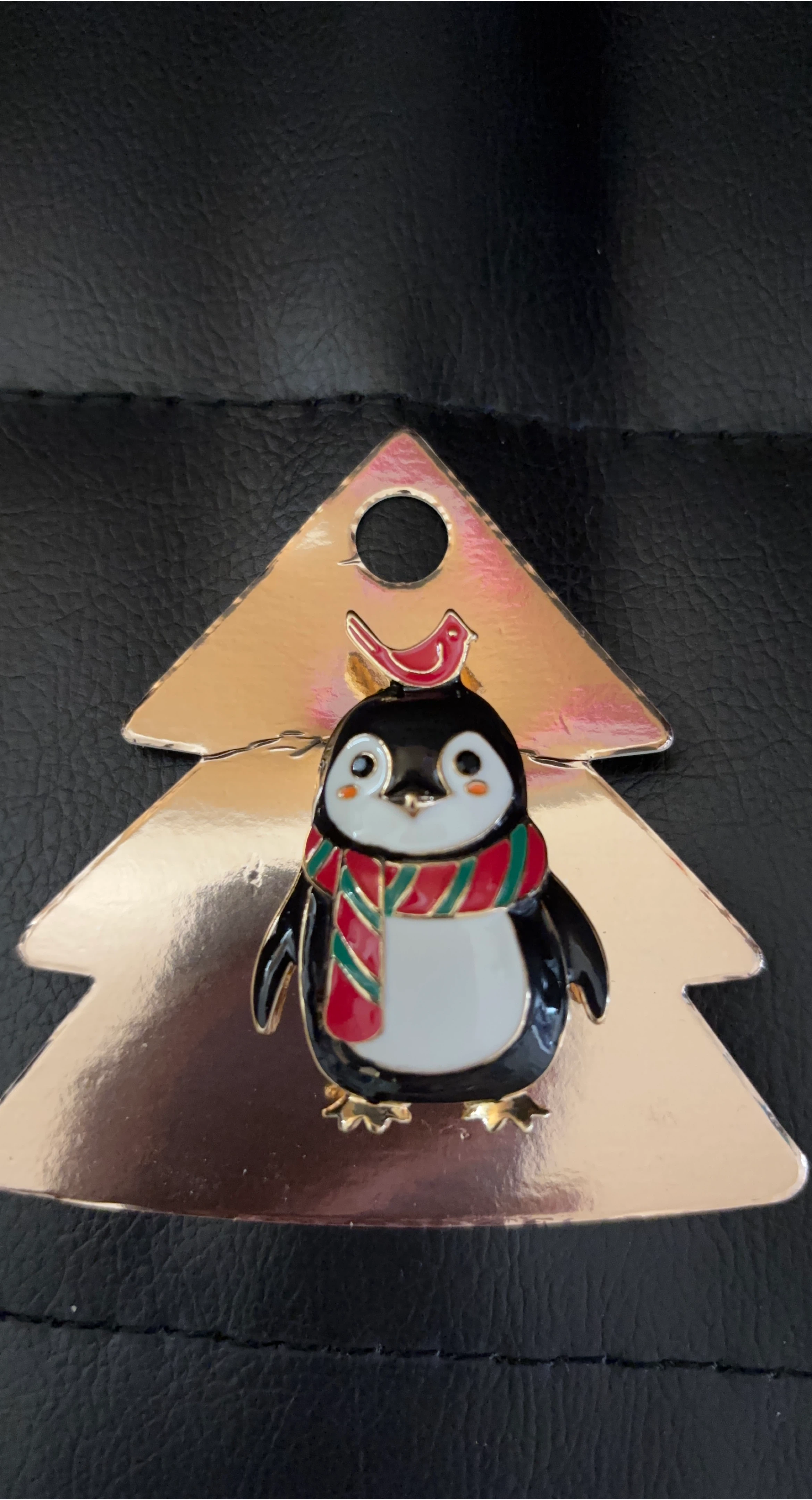 Penguin brooch