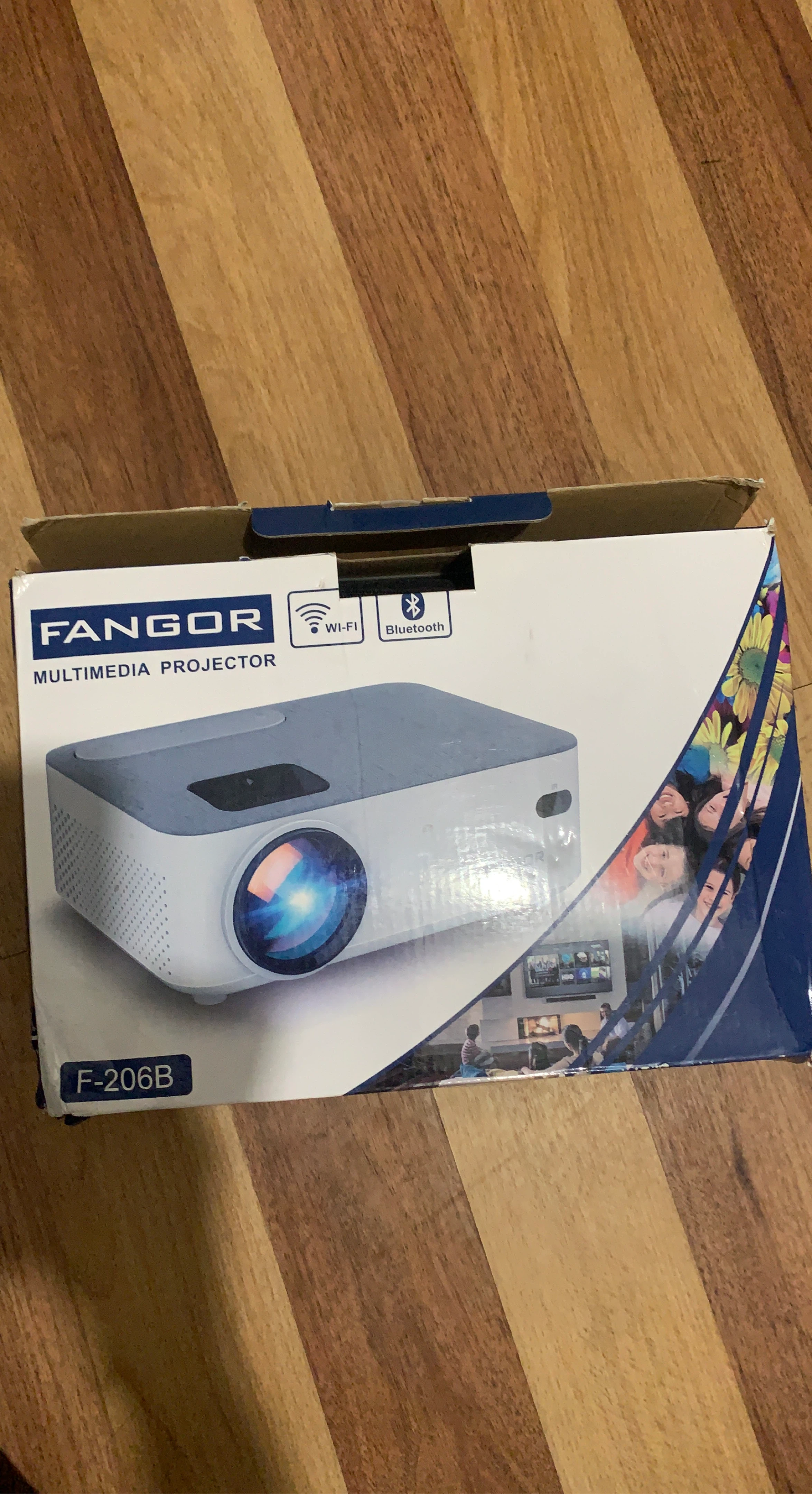 FANGOR F-206B Multimedia Projector with Case and Remote