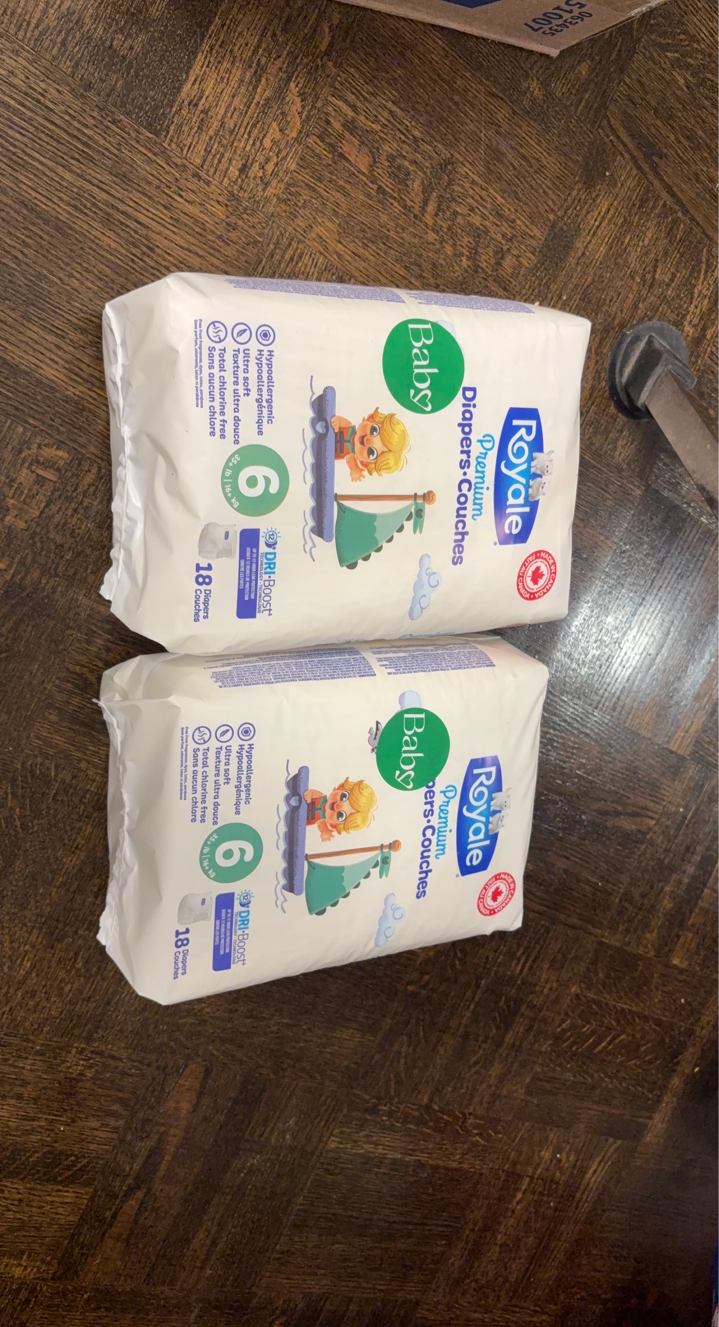 Royale Premium Diapers, Size 6, 18 Count