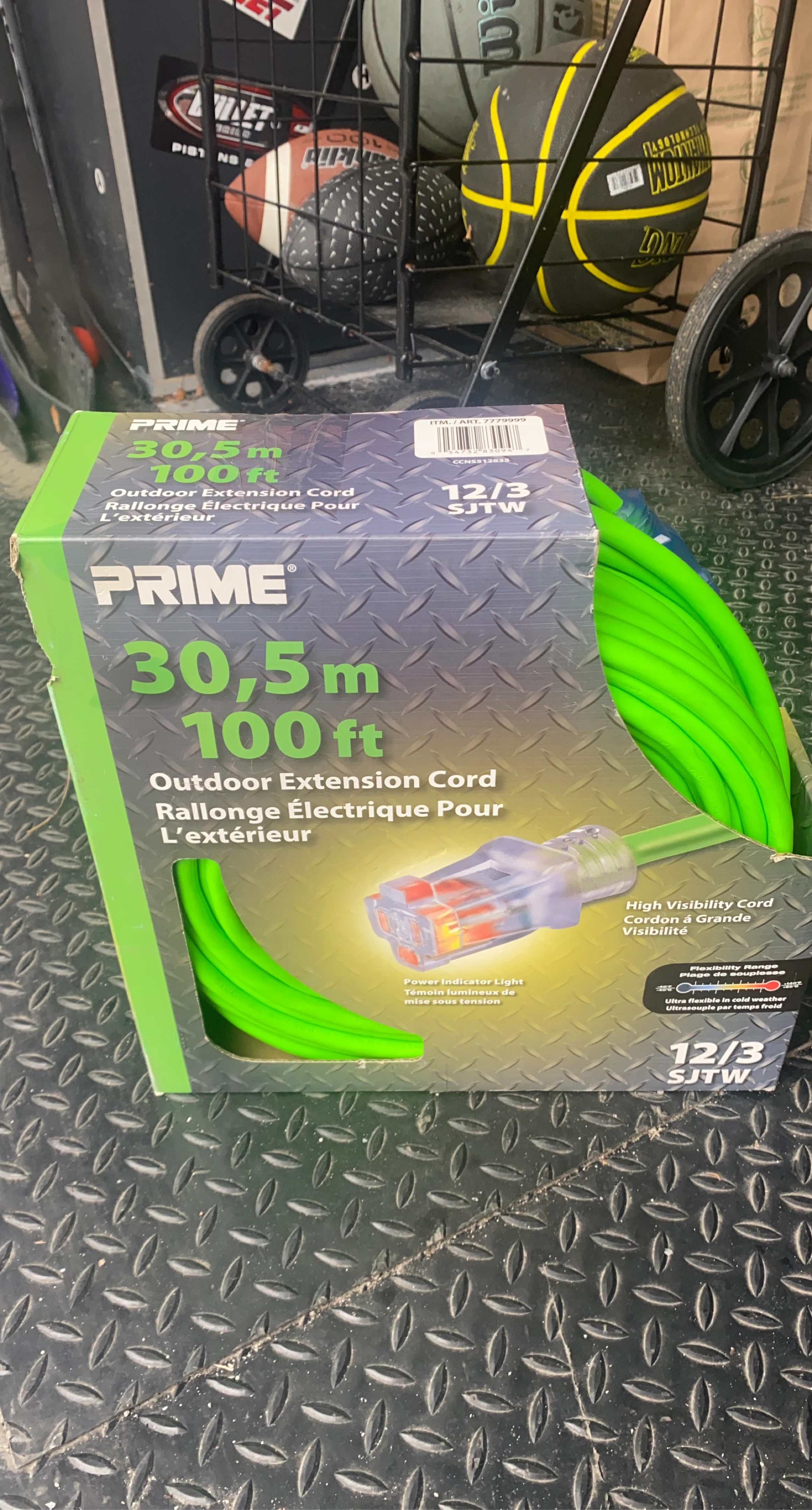 PRIME 100 ft Outdoor Extension Cord - 12/3 SJTW
