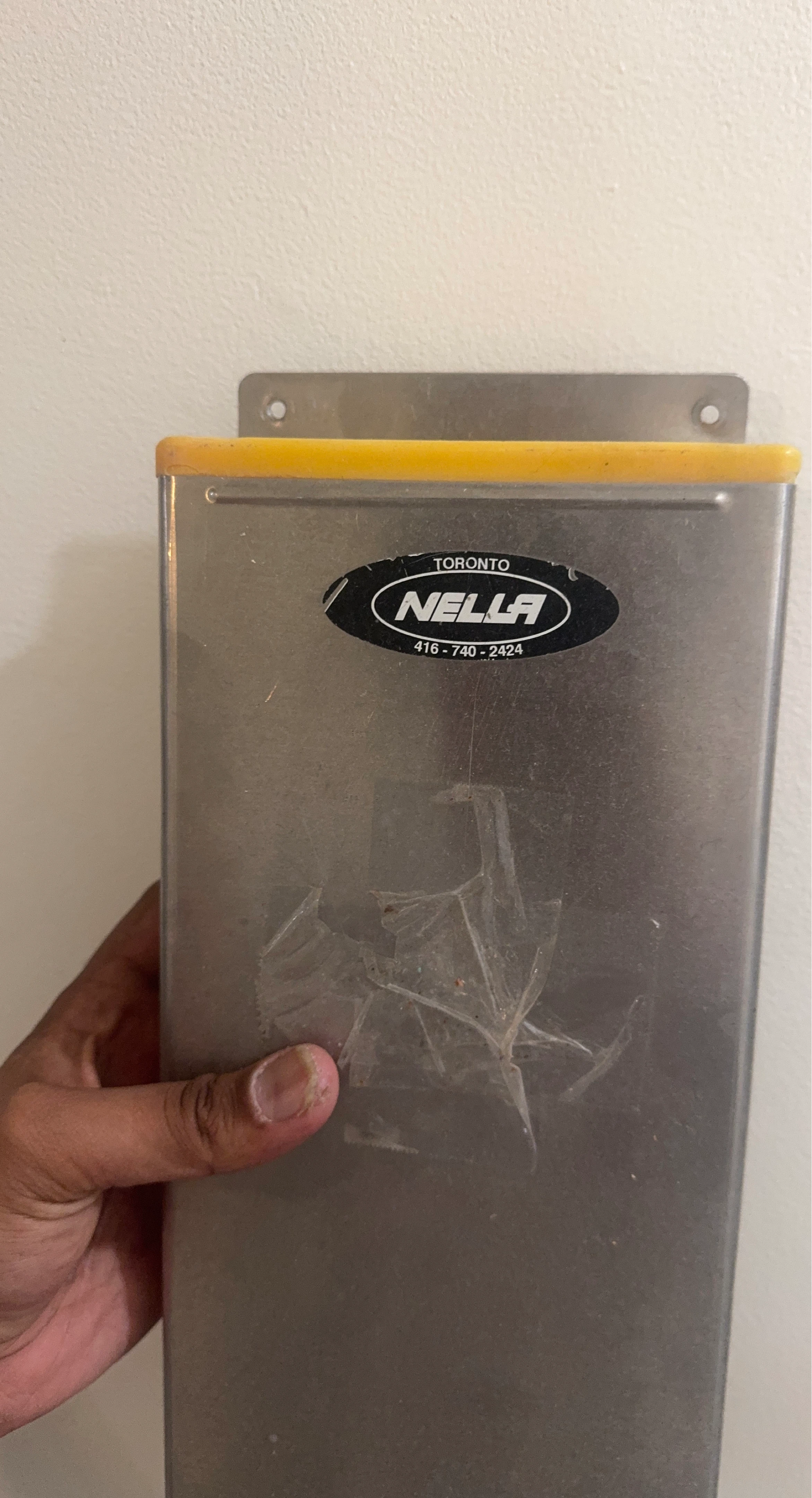 NELLA Stainless Steel Wall Mount Waste Receptacle