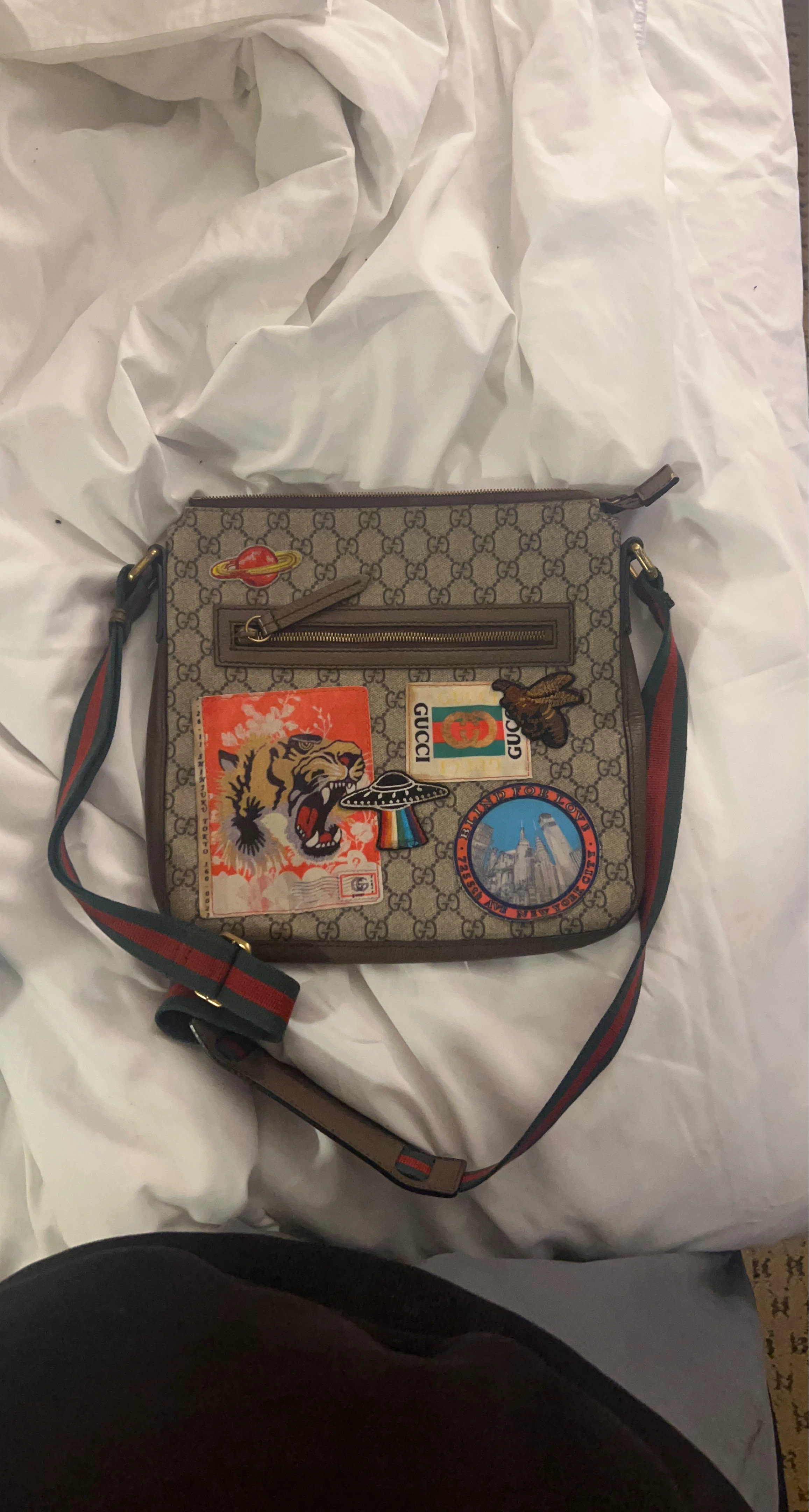 Gucci Messenger Bag with Patches