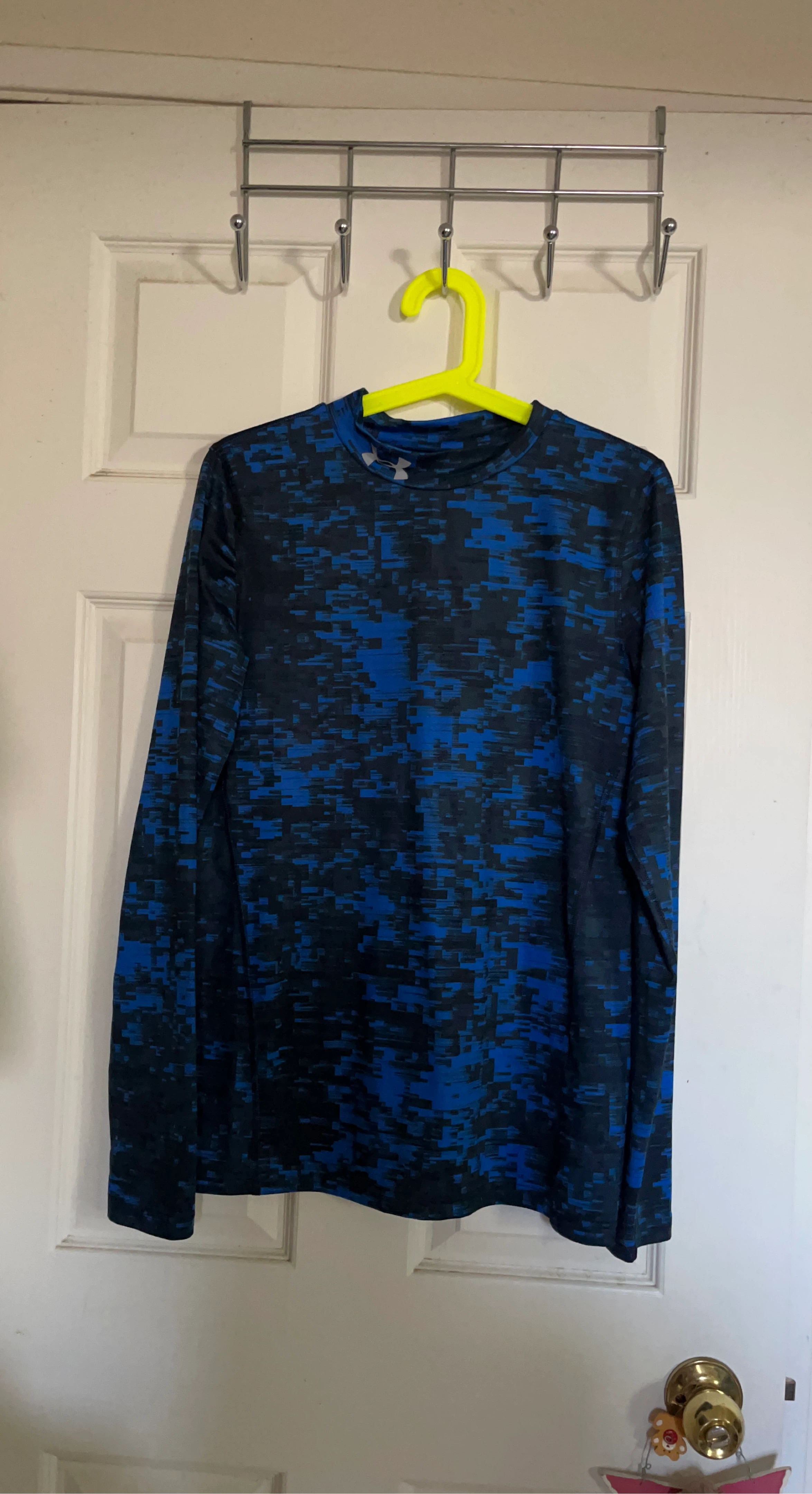 Under Armour Blue Digital Camo Long Sleeve Shirt