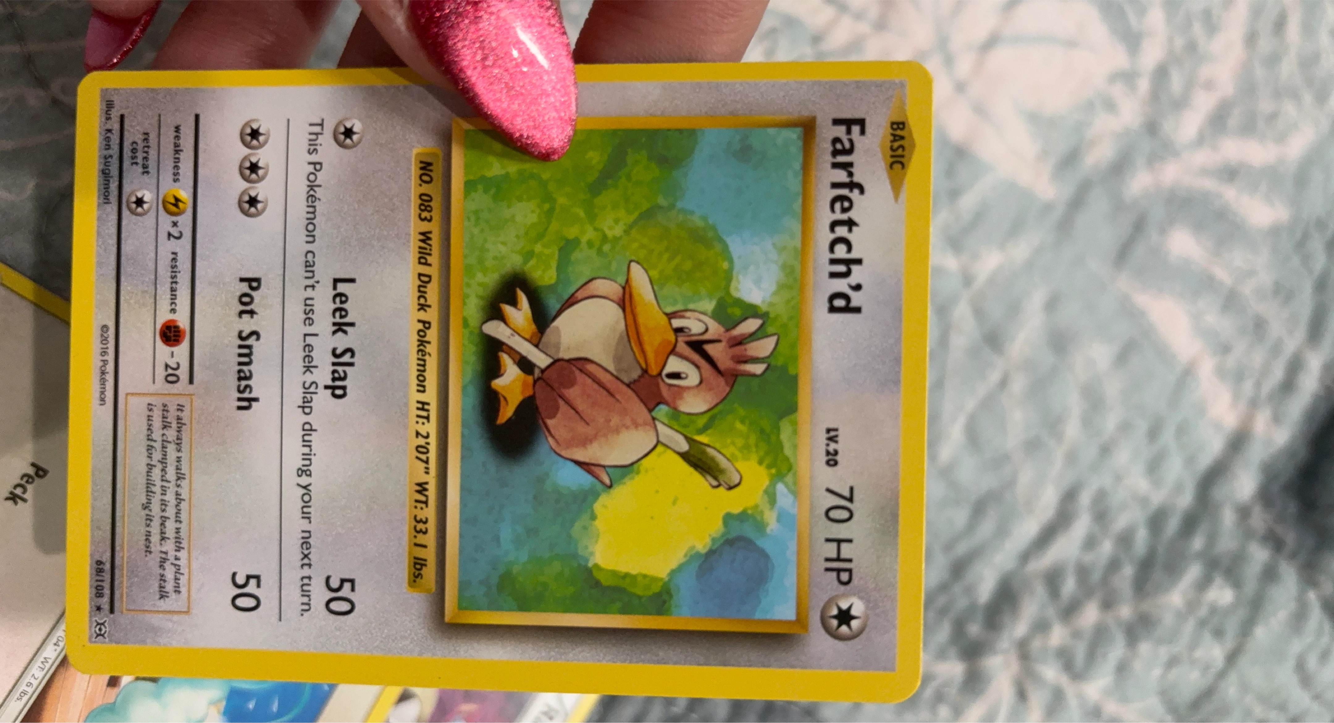 Pokemon Farfetch'd Card