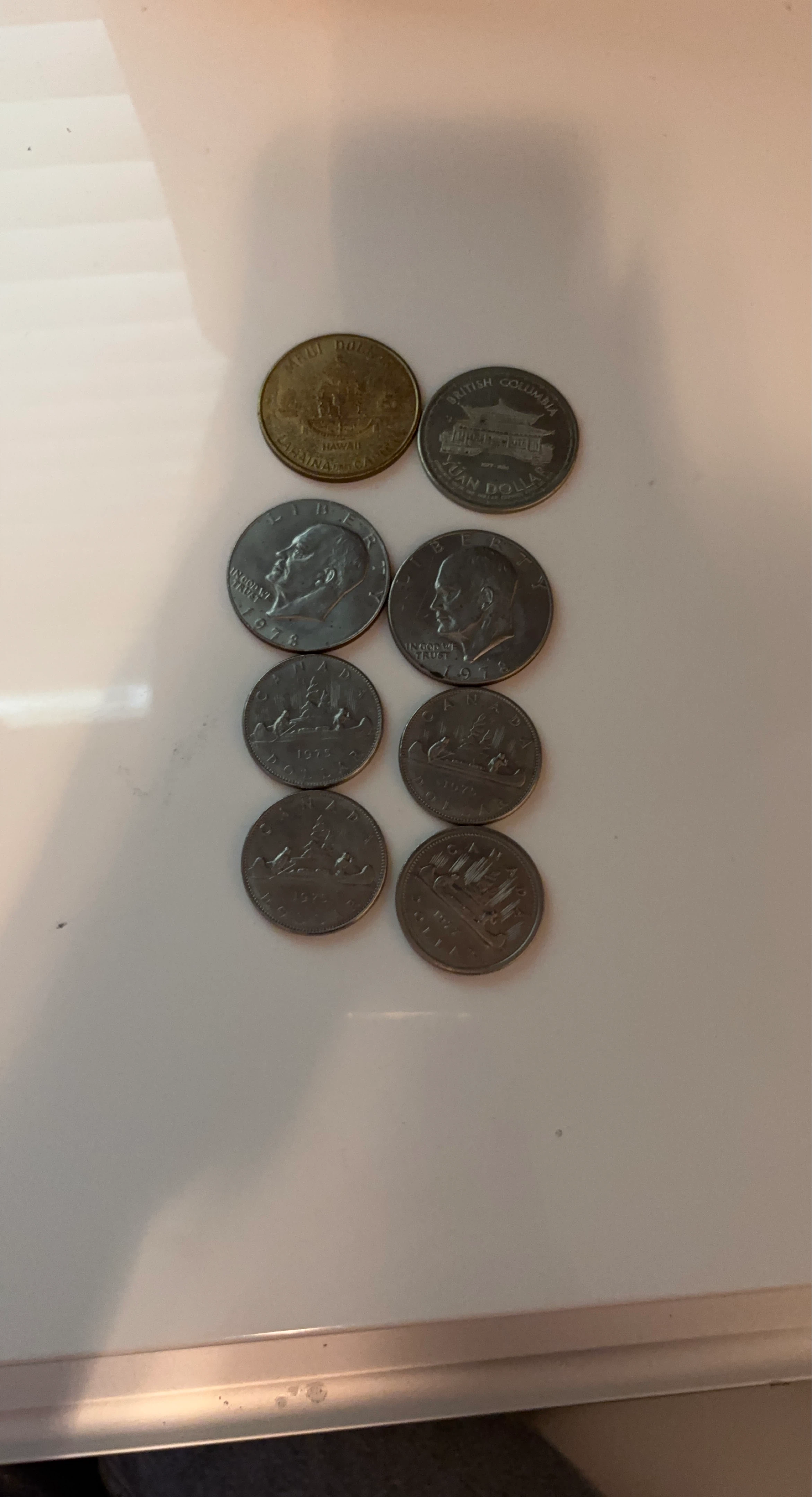 Mixed Lot of 8 Collectible Coins - Canadian & US