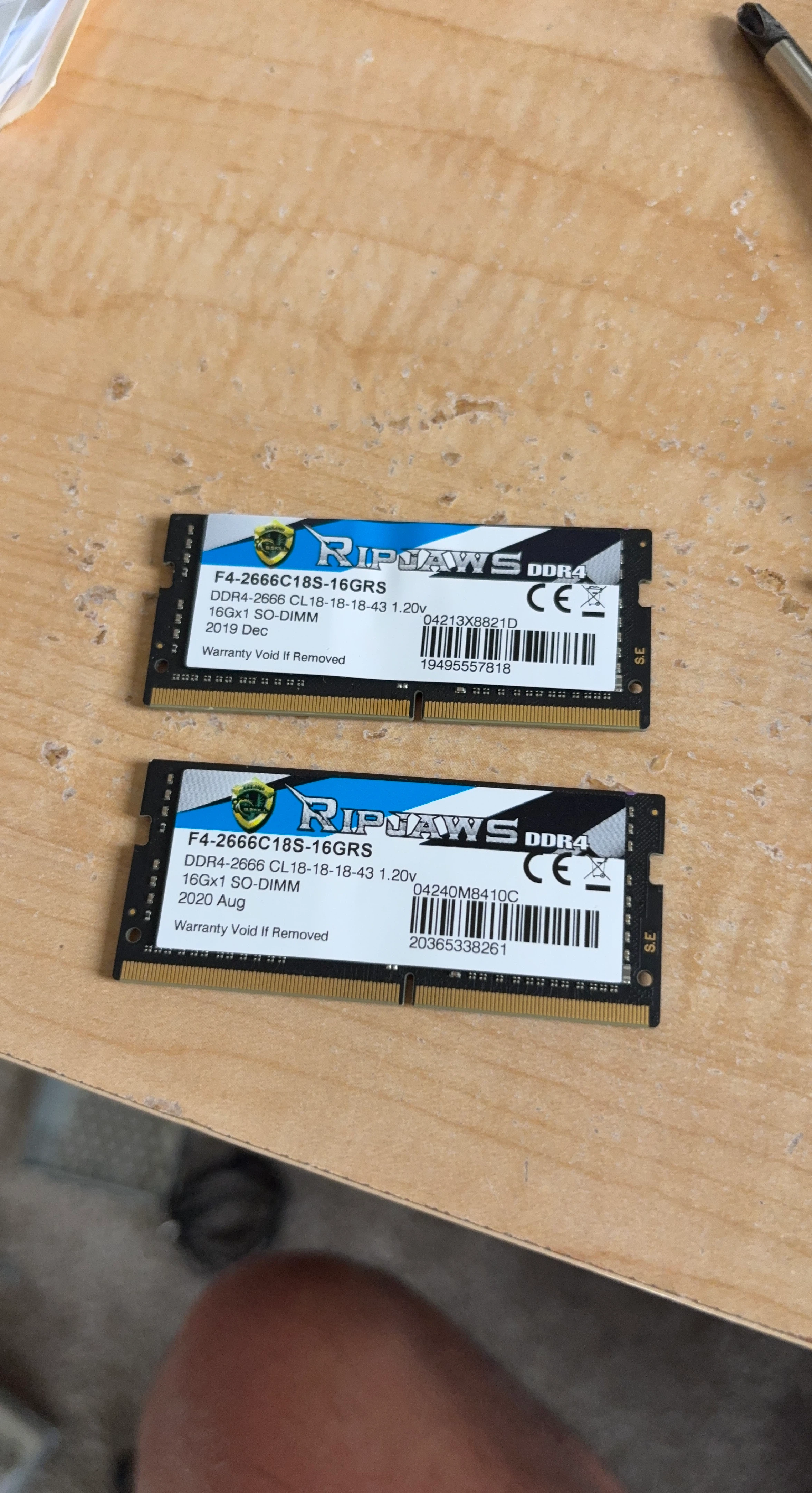 G.Skill Ripjaws DDR4 SO-DIMM RAM - 16GB