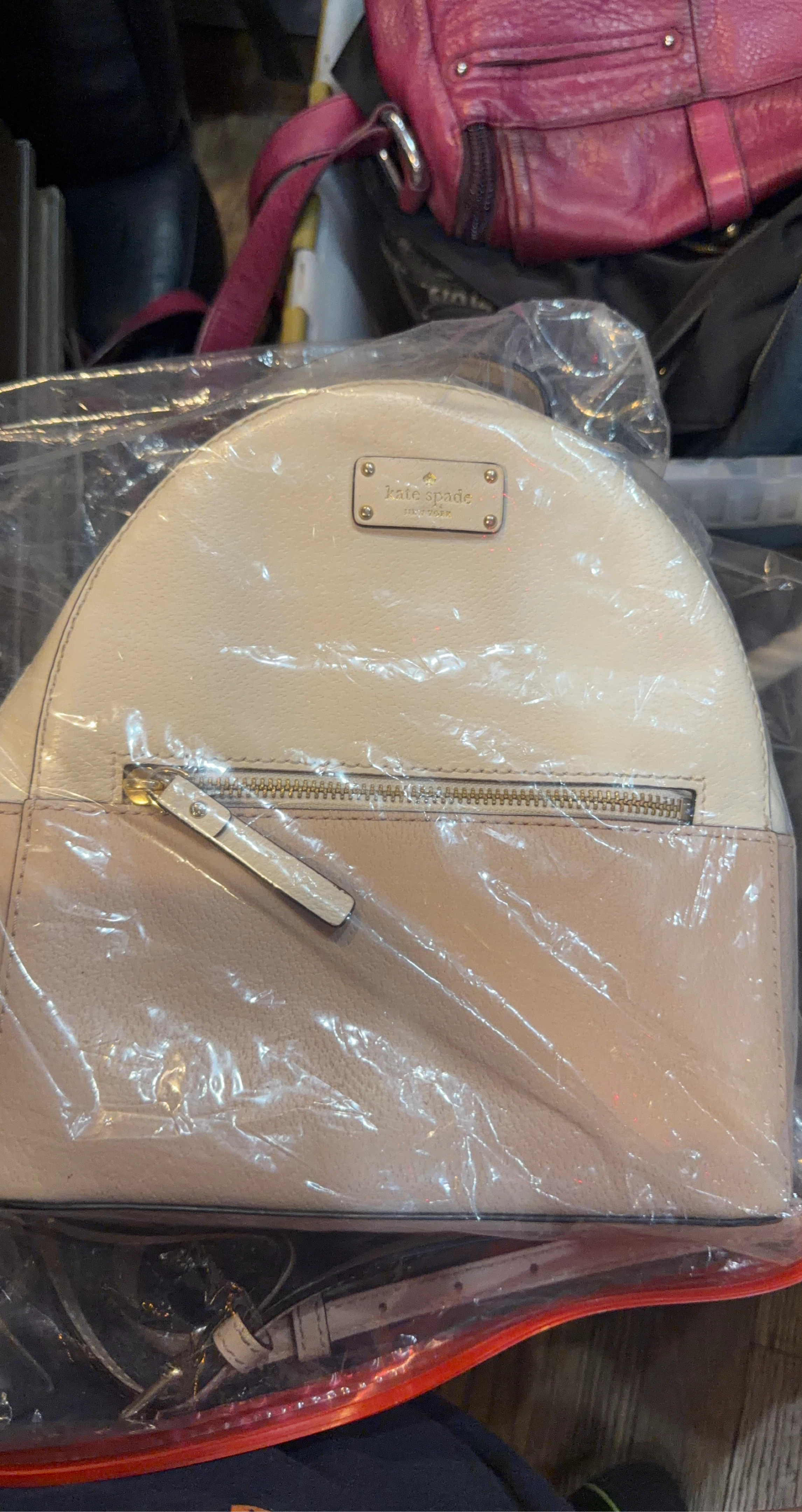 Kate Spade Pebble Leather Backpack