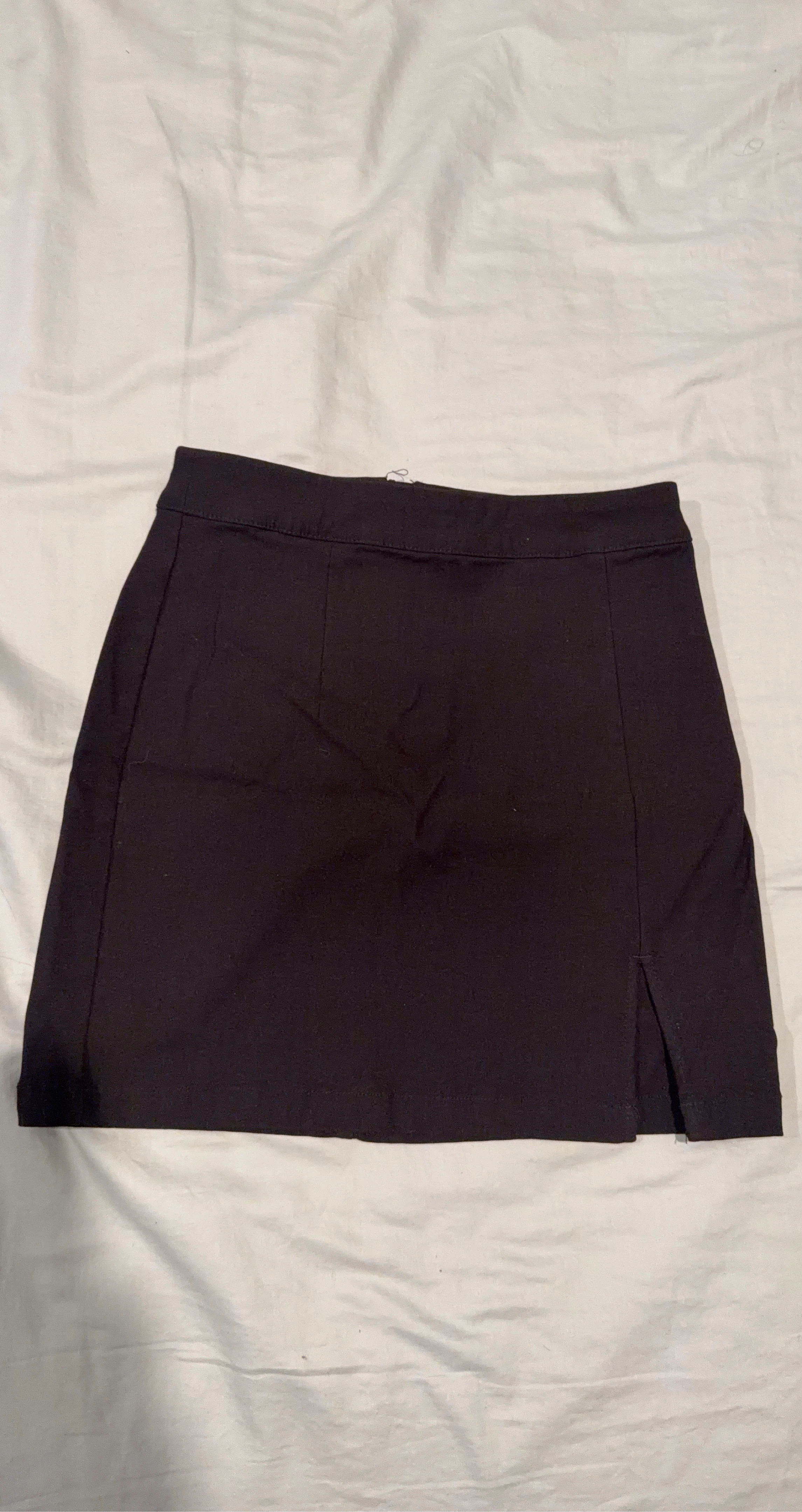 Dynamite Black Mini Skirt with Slit
