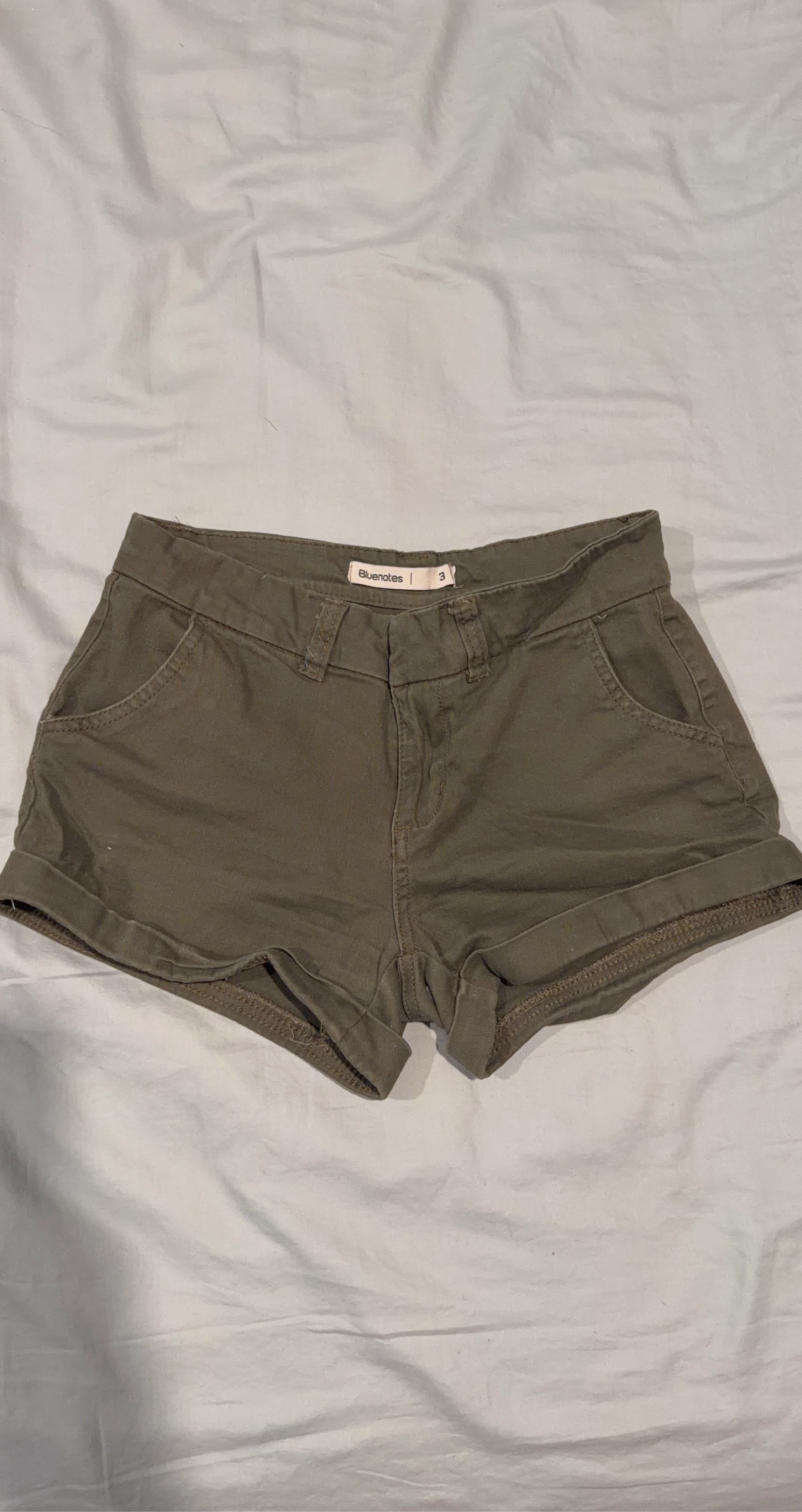 Bluenotes Olive Green Shorts Size 3