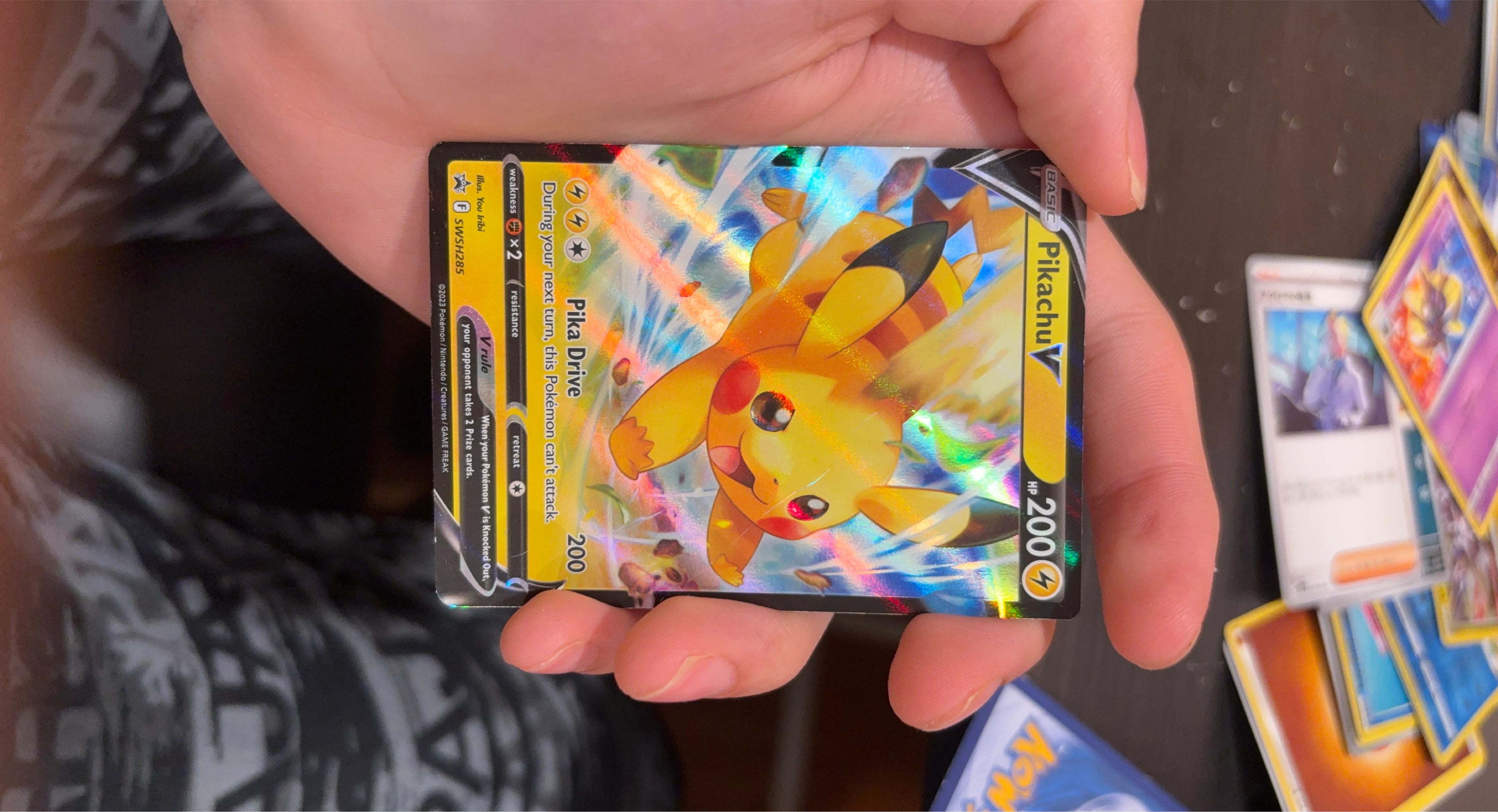 Pokémon TCG Pikachu V Card SWSH285