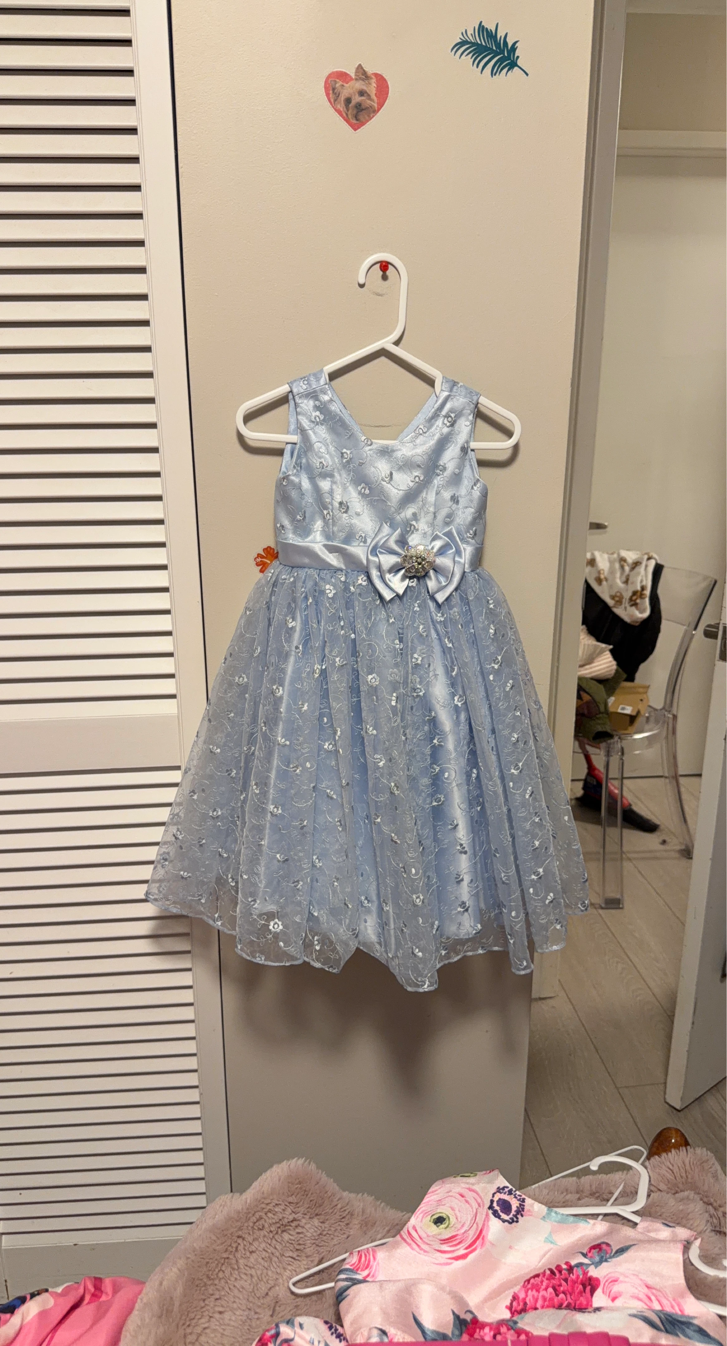 Baby Girl Blue Lace Dress Size 3